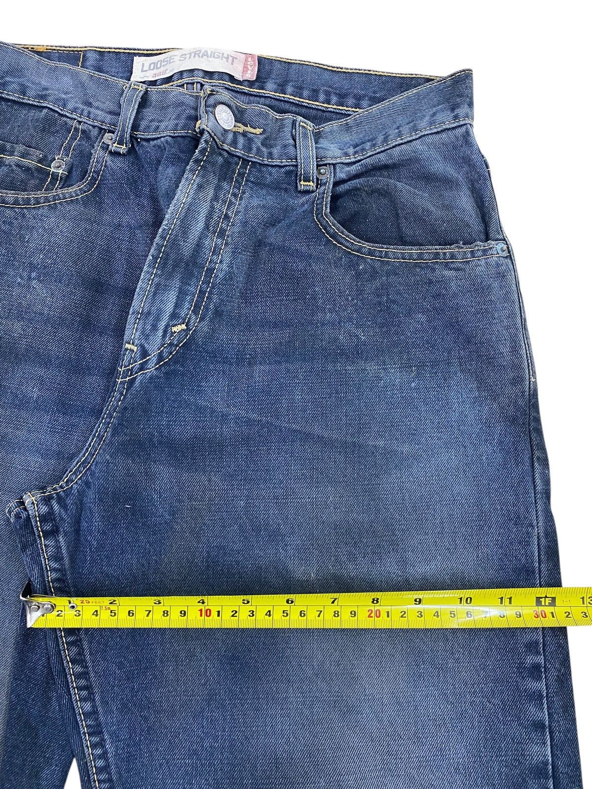 Levi's Levi’s_ Blue Wash Ripped at the back Straigjt Leh Jeans Size US 30 / EU 46 - 7 Thumbnail