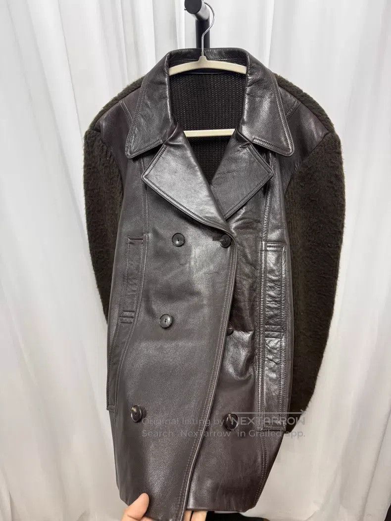Number (N)ine Number (N)ine Leather Patched Suit Jacket Size US L / EU 52-54 / 3 - 3 Thumbnail