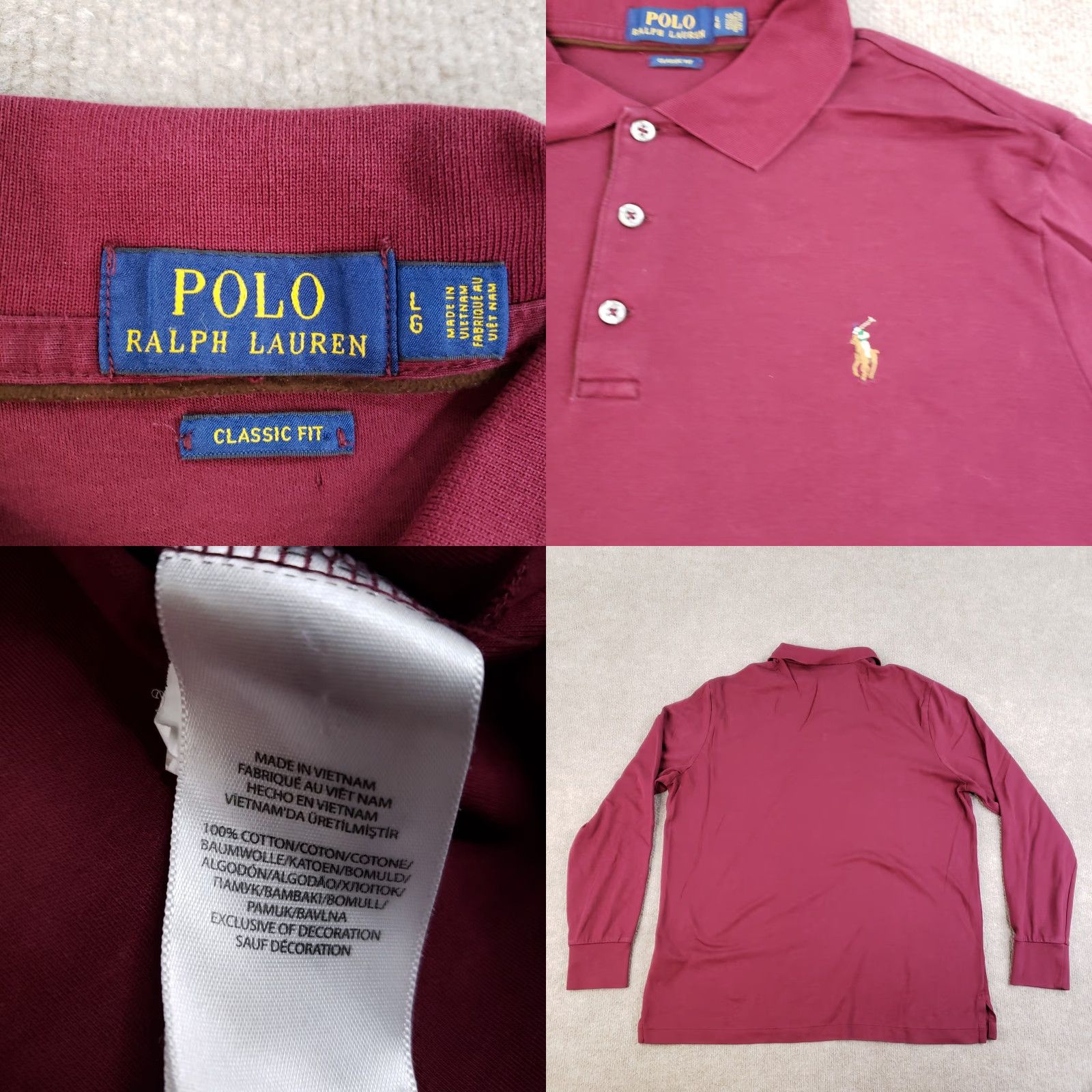 Polo Ralph Lauren VINTAGE Polo Ralph Lauren Shirt Mens L Red Long Sleeve Polo Shirt Mens Red Long Sleeve Casual Vintage Womens? Size US L / EU 52-54 / 3 - 8 Thumbnail