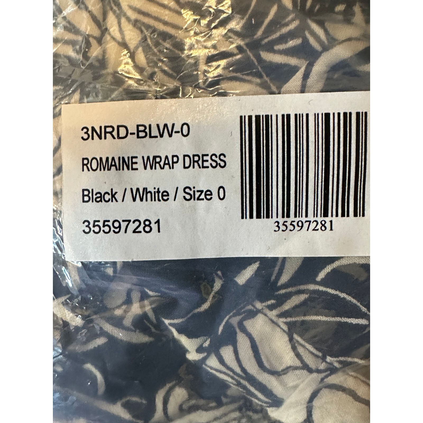 Other St Roche Romaine Midi Wrap Dress Black White Florals size 0 Size XS / US 0-2 / IT 36-38 - 15 Thumbnail