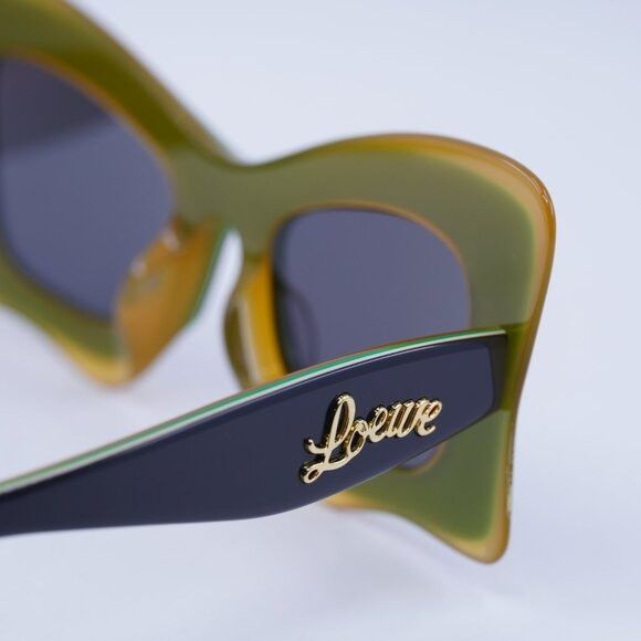 Loewe Loewe LW40140U 20A Sunglasses Black/Orange Cat Eye Frame Size ONE SIZE - 6 Thumbnail