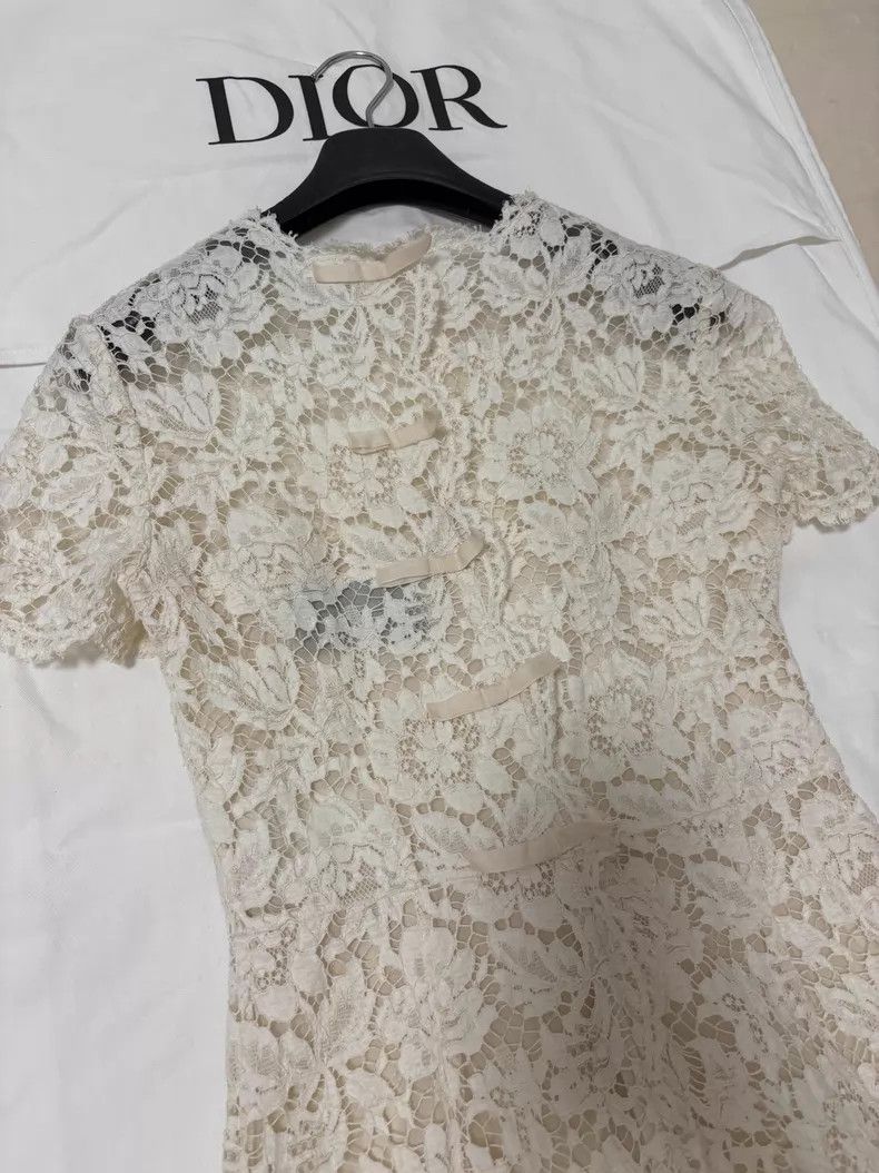 Valentino Valentino White lace dress Size S / US 4 / IT 40 - 8 Thumbnail