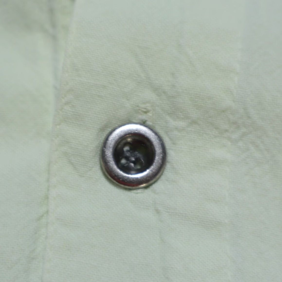 Vintage VTG Shah Safari Shirt Green M Men Long Sleeve Button Down Cotton Solid Vintage SHIRT Size US M / EU 48-50 / 2 - 7 Thumbnail