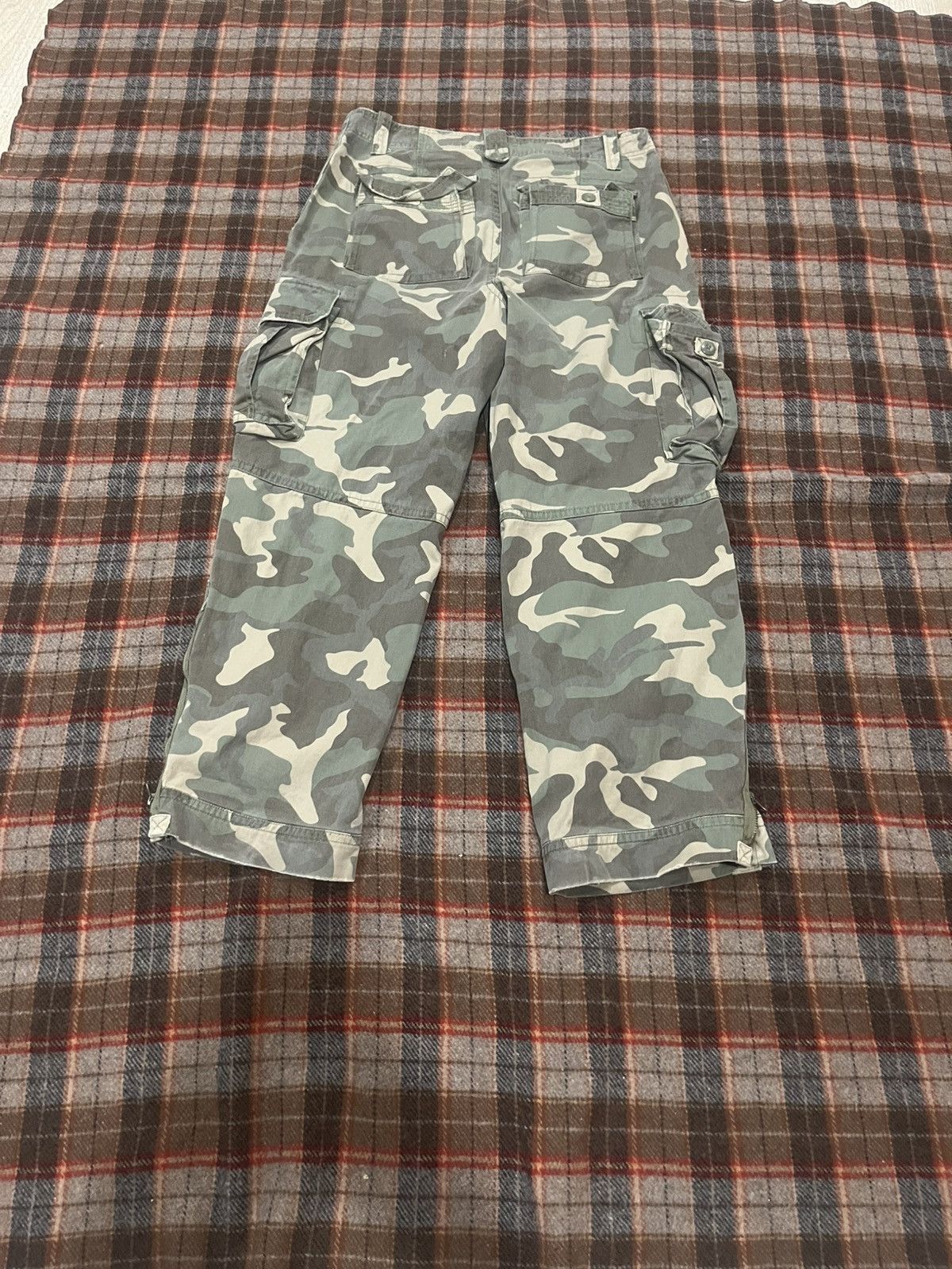 Dickies Y2K 2000’s Baggy Camo Military Skater Cargo Pants 34 x 30 Size US 34 / EU 50 - 8 Thumbnail