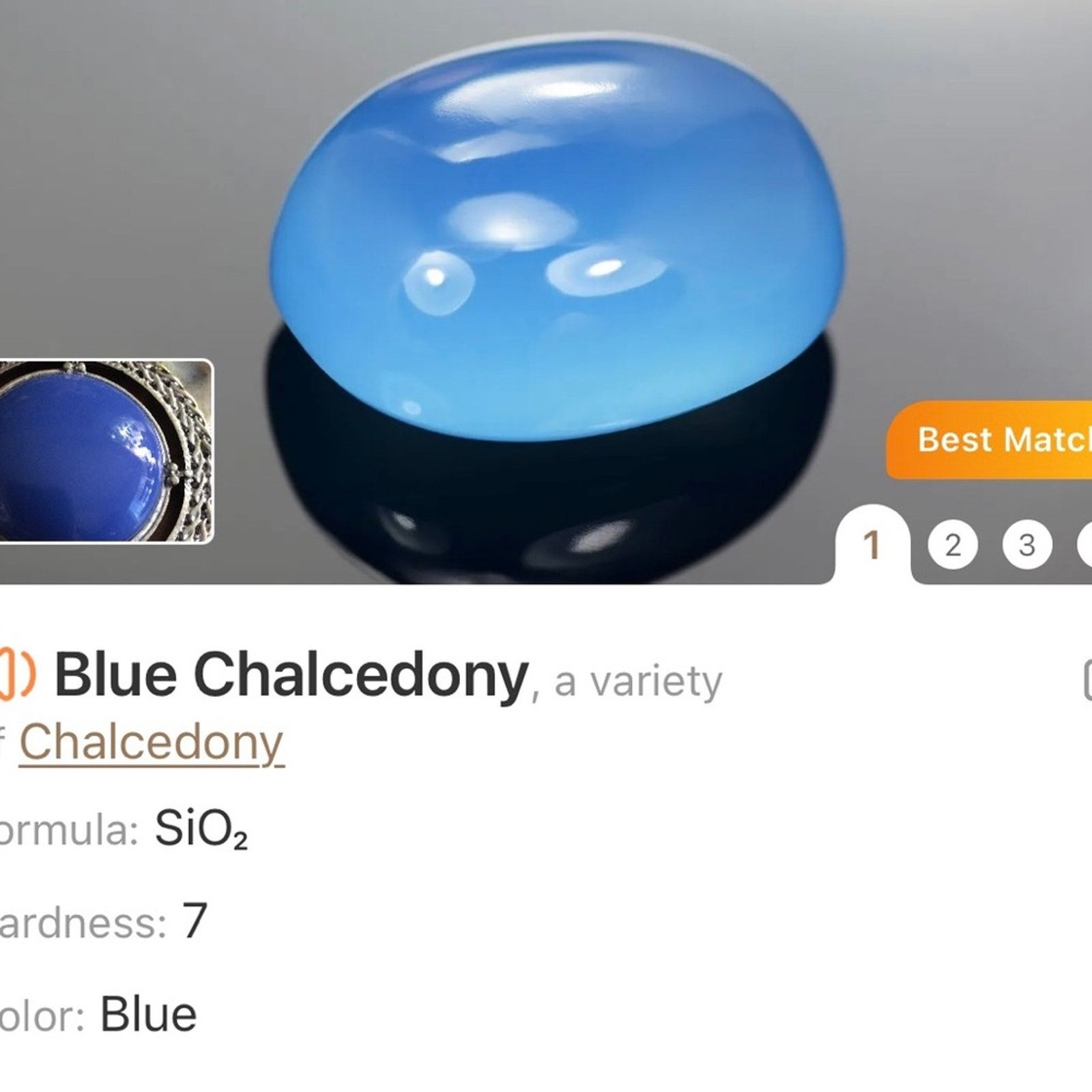 Handmade Handcrafted repurpose large blue chalcedony Pearl necklace Size ONE SIZE - 12 Thumbnail
