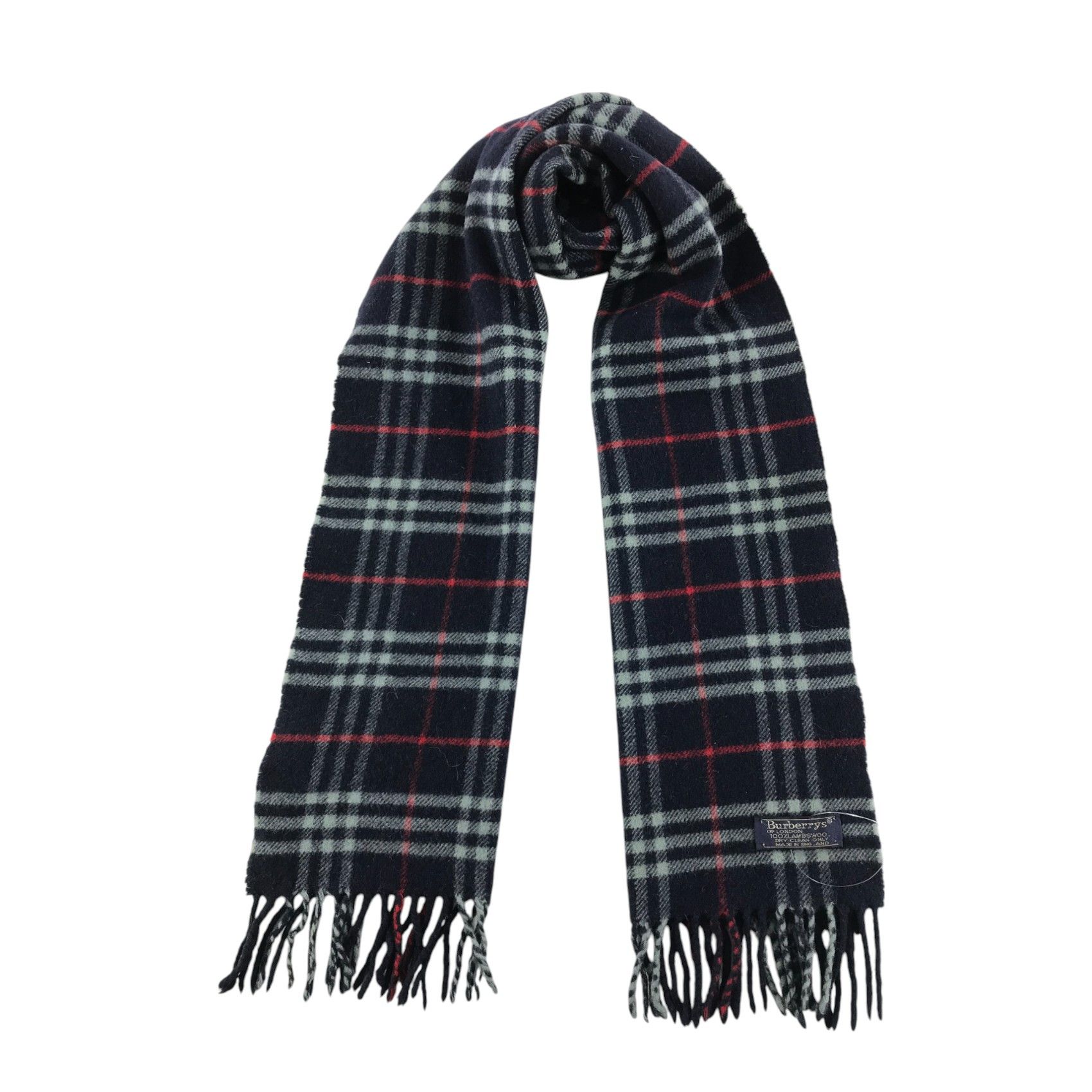 Burberry × Vintage Burberry Scarf / Muffler / Neckwear - WW2702 Size ONE SIZE - 1 Thumbnail