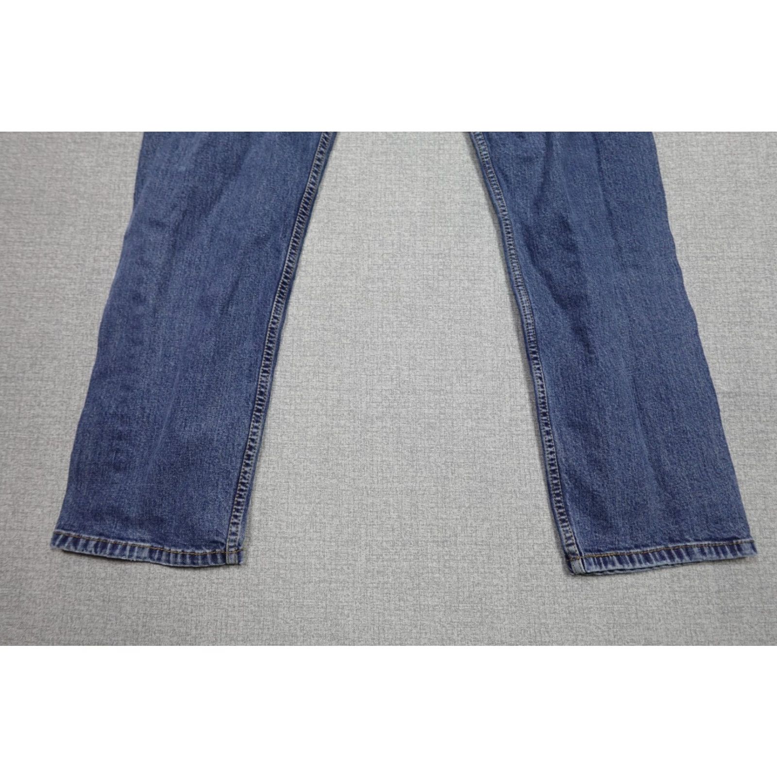 Levi's Levi's 505 Jeans Mens 34x30 Blue Regular Straight Dark Wash Rancher Western Fashion Denim Made in USA Mens Size US 34 / EU 50 - 6 Thumbnail