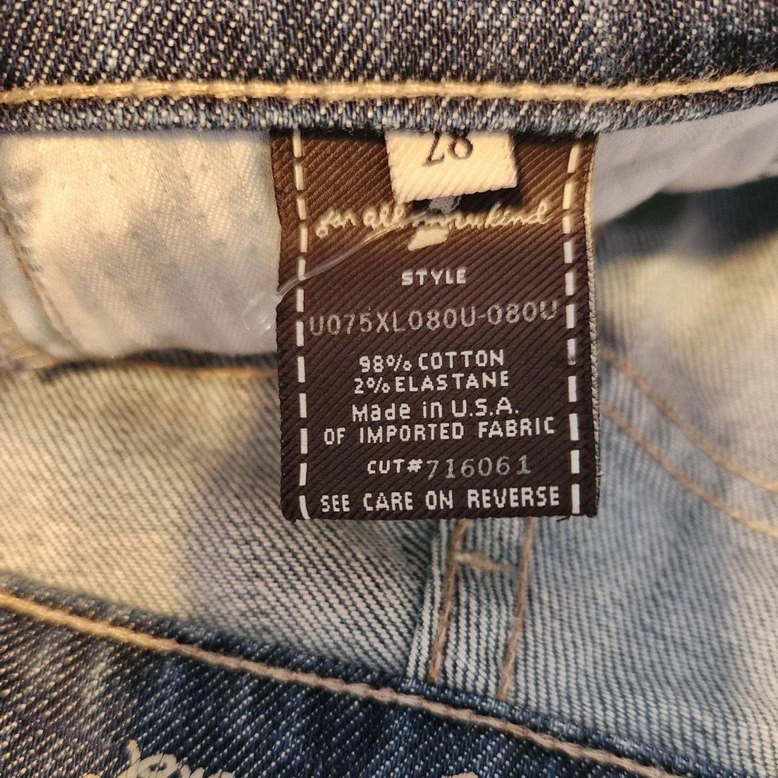 7 For All Mankind 7 For All Mankind Long Bootcut Jeans 28 low rise Size 28" / US 6 / IT 42 - 6 Thumbnail