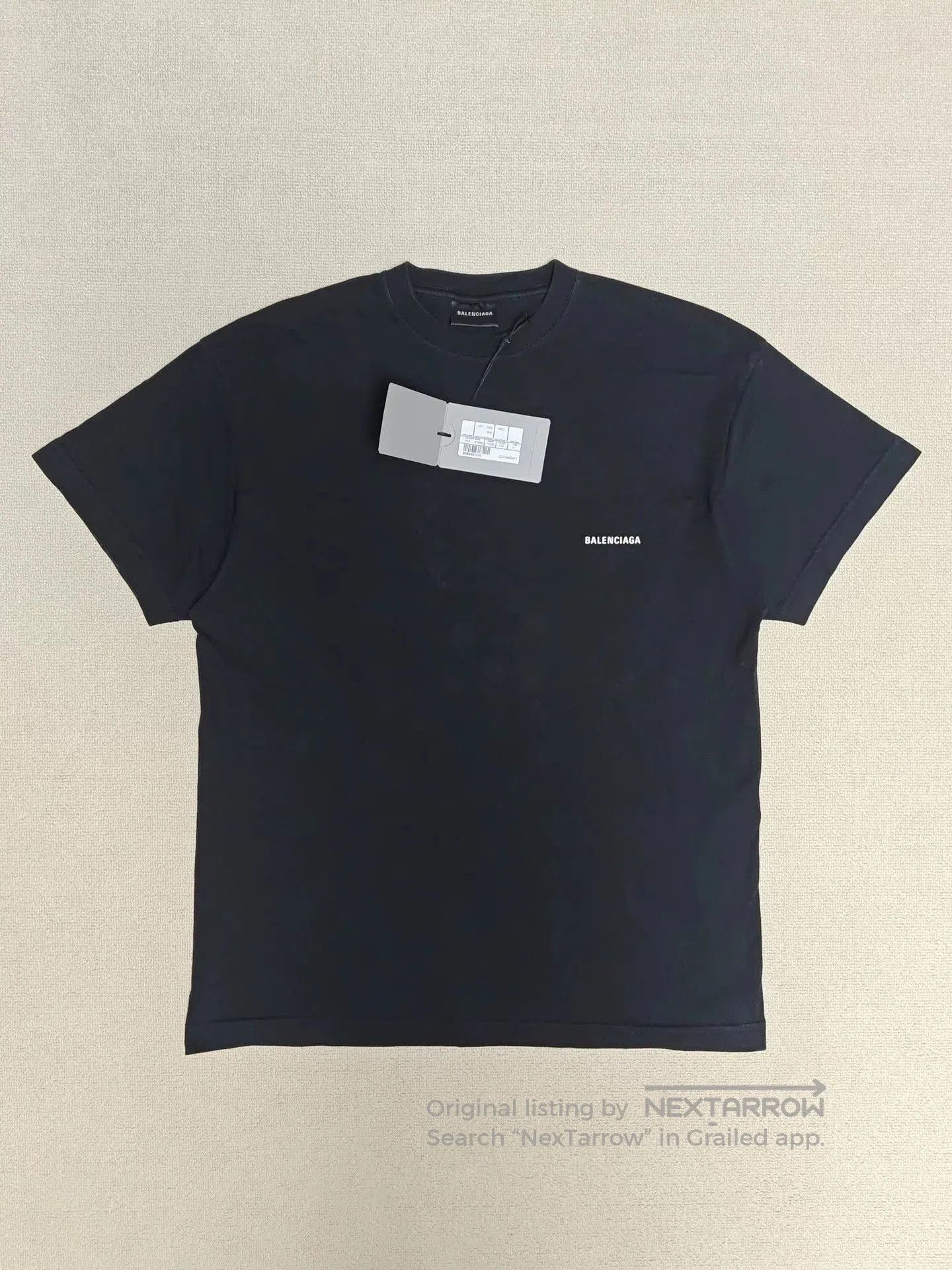 Balenciaga Balenciaga 23SS Classic Small Logo Washed T-Shirt. Size US M / EU 48-50 / 2 - 1 Thumbnail