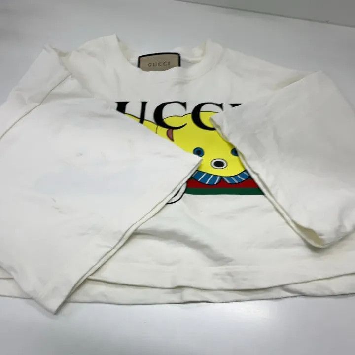 Other Gucci Bear Print Cropped T-Shirt-2507 Size S / US 4 / IT 40 - 4 Thumbnail