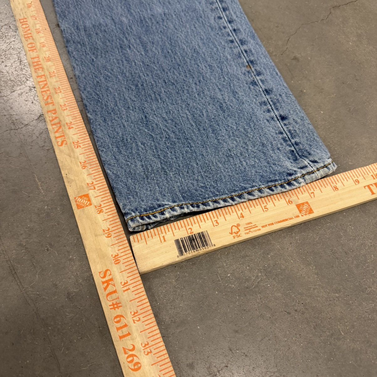 Levi's Levi’s 501 Straight Leg Jeans Light Wash 40x30 Size US 40 / EU 56 - 5 Thumbnail