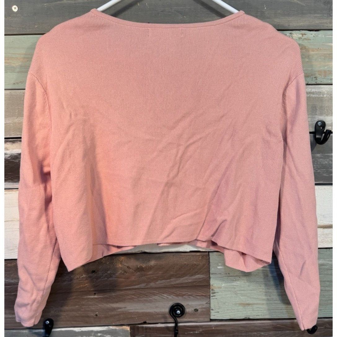 Other Dressbarn Women’s 14 Beaded Sweater Cardigan Light Pink USED Size XL / US 12-14 / IT 48-50 - 8 Thumbnail