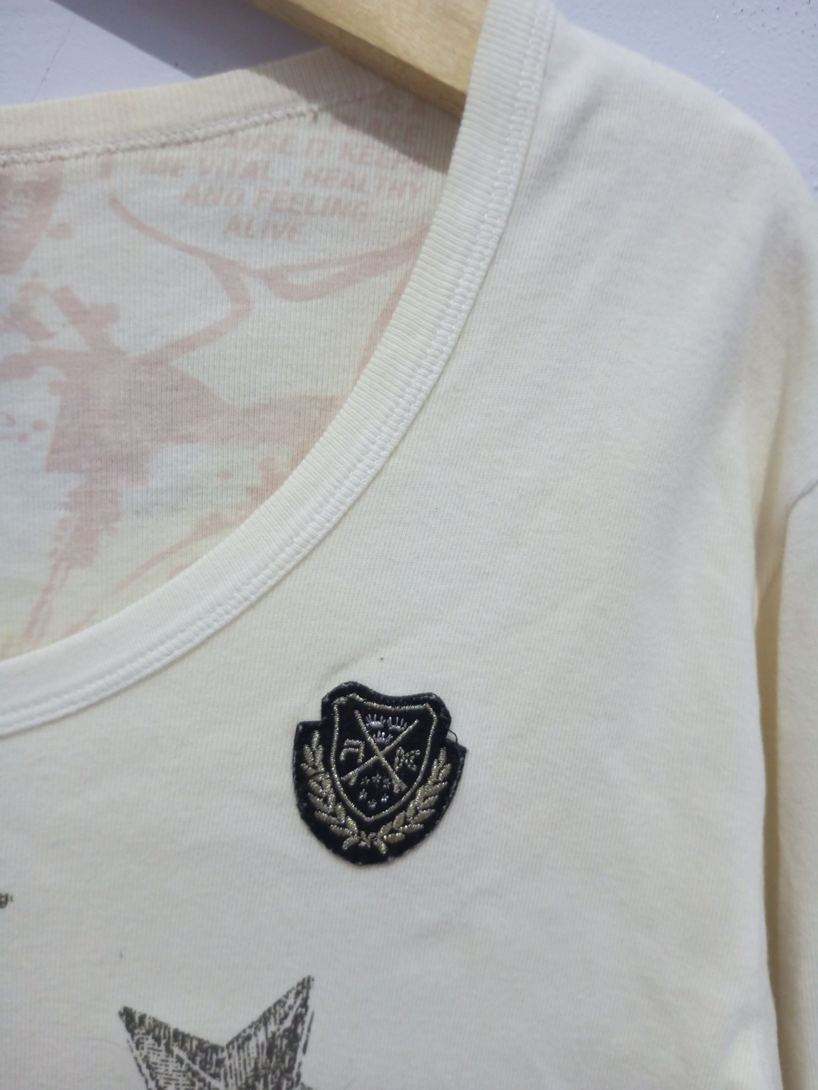 Hysteric Glamour Vintage Russ. K hybridize new culture patch poem long sleeve Size US M / EU 48-50 / 2 - 3 Thumbnail