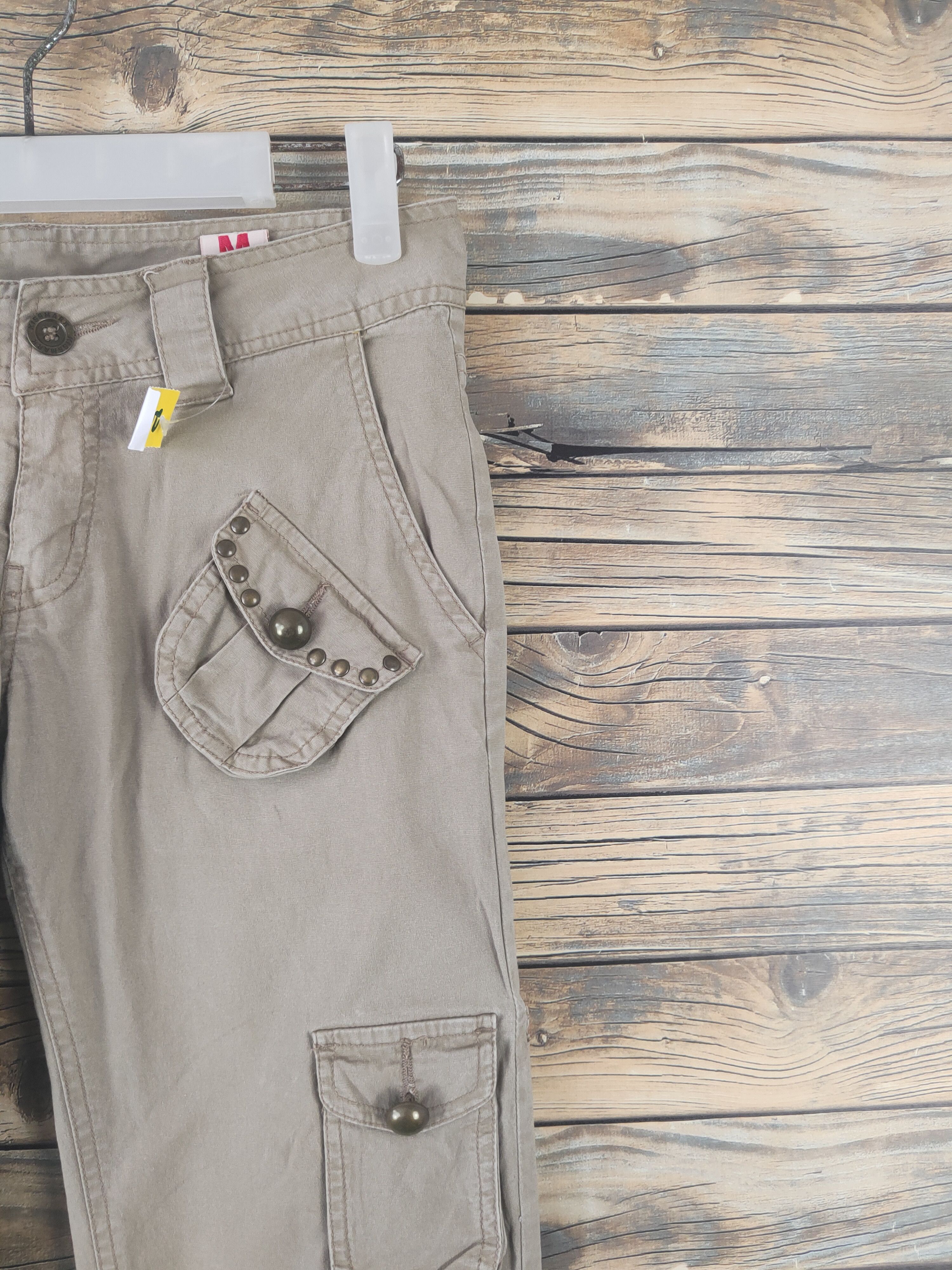 Japanese Brand DL Kissmark Beige Multipocket Utility Cargo Pants #2044 Size 28" / US 6 / IT 42 - 5 Thumbnail