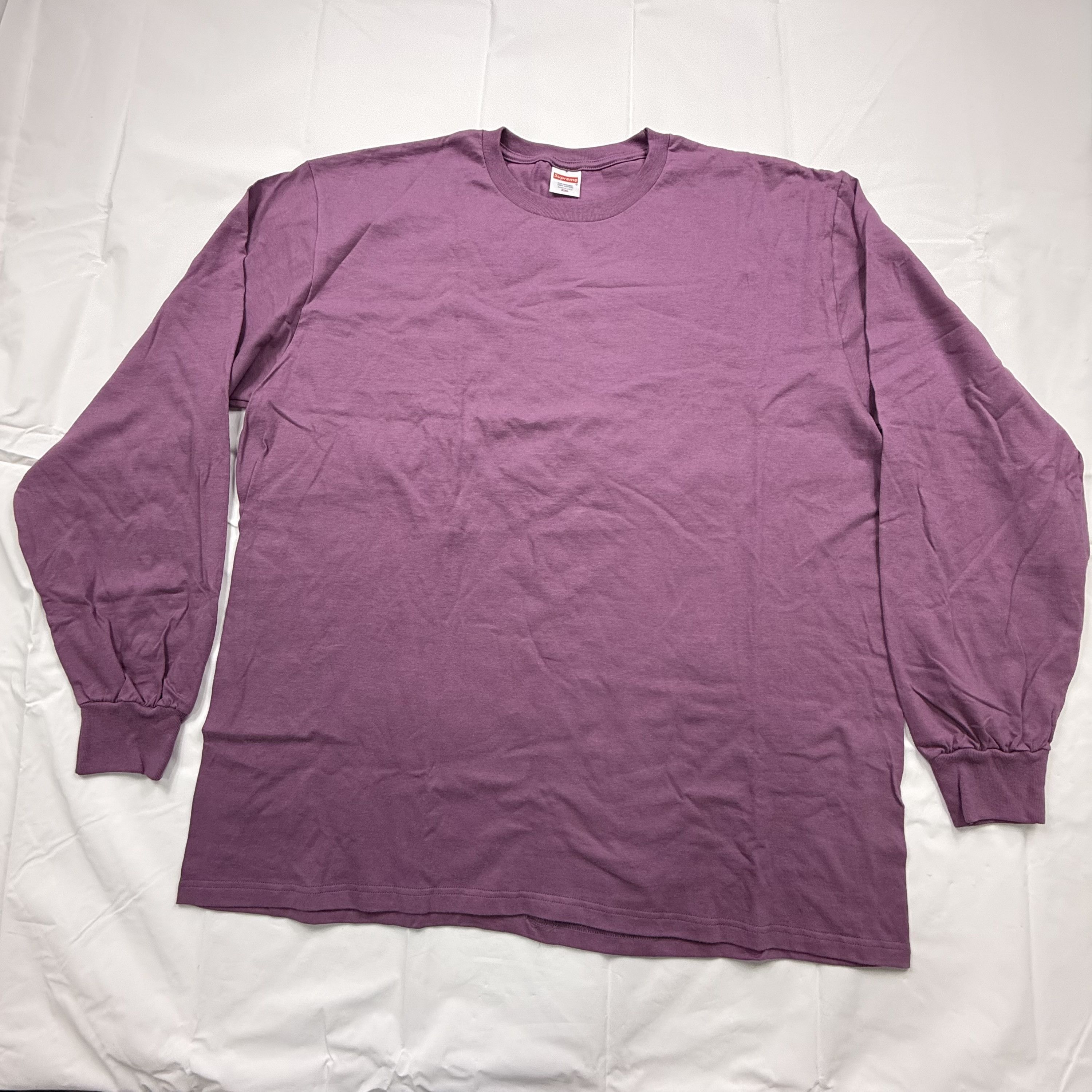 Supreme Supreme Long Sleeve T-Shirt Mens XXL Purple 100% Cotton Size US XXL / EU 58 / 5 - 1 Thumbnail