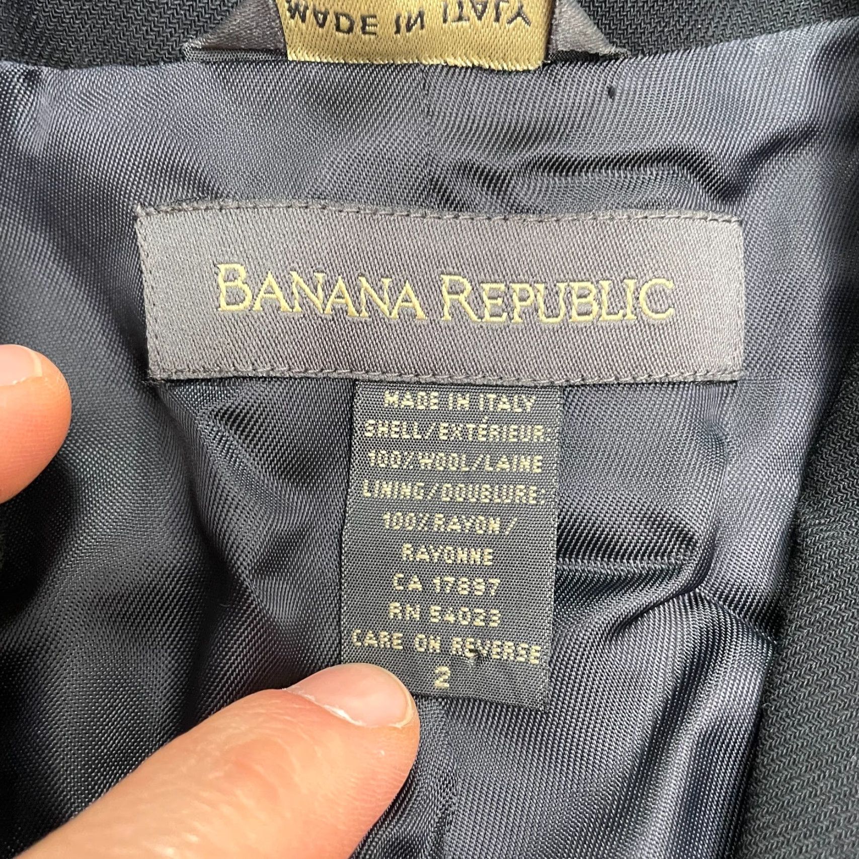 Banana Republic Banana Republic Jacket Womens 2 Black Blazer Suit Single Breasted Business Work Womens Size XS / US 0-2 / IT 36-38 - 4 Thumbnail