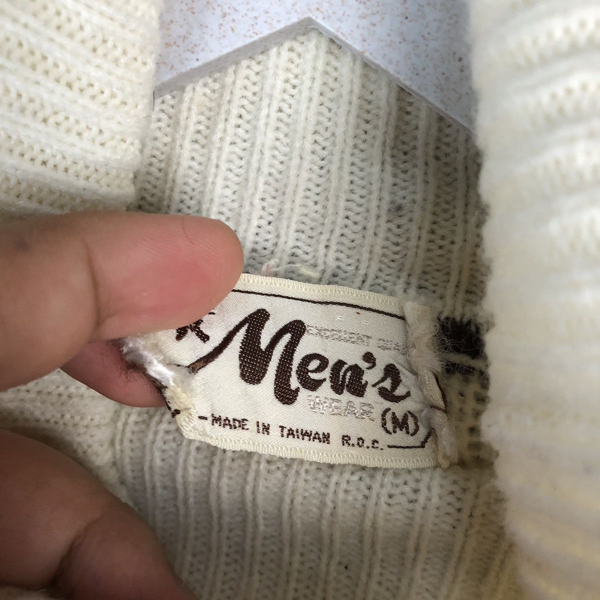 Homespun Knitwear × Japanese Brand Mens White vintage japan sweatshirt Knitwear #A1199 Size US M / EU 48-50 / 2 - 9 Thumbnail