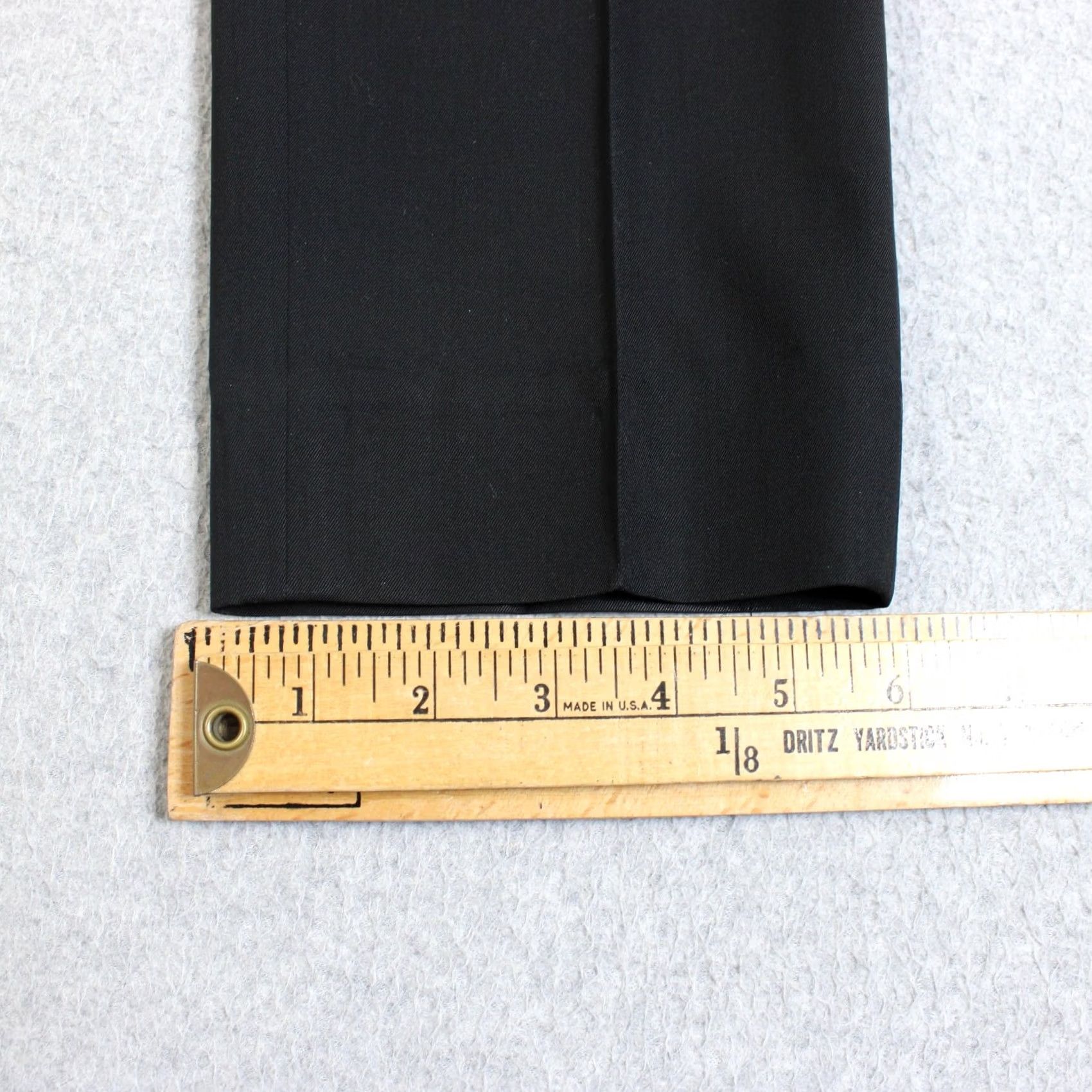Everlane Everlane Wool Pants Women 0 Black Ankle Crop Straight Twill Dress Office Work Pants Size 25" / US 0 / IT 36 - 7 Thumbnail