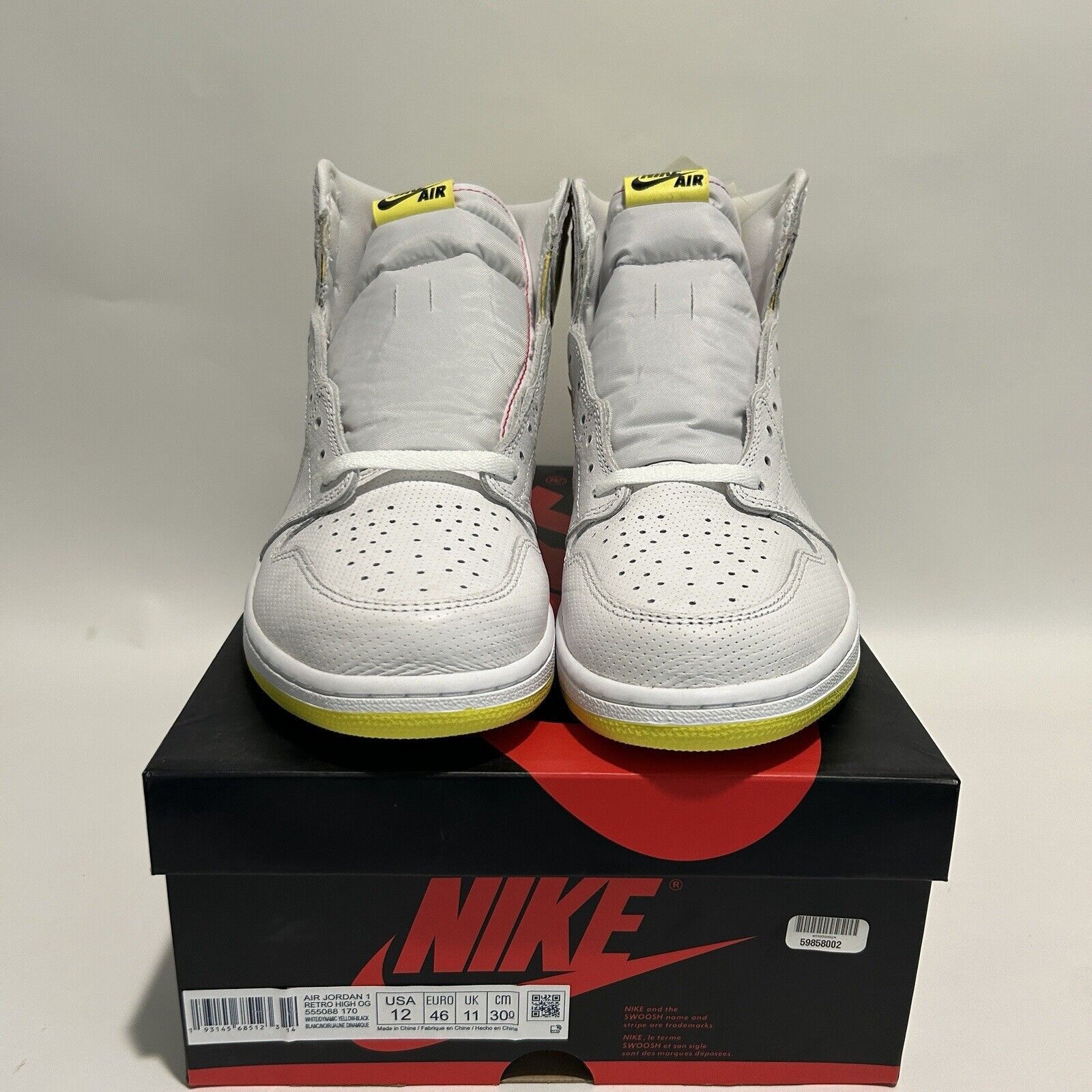 Nike Nike Air Jordan 1 High OG “First Class Flight” 2019 Size US 12 / EU 45 - 2 Thumbnail