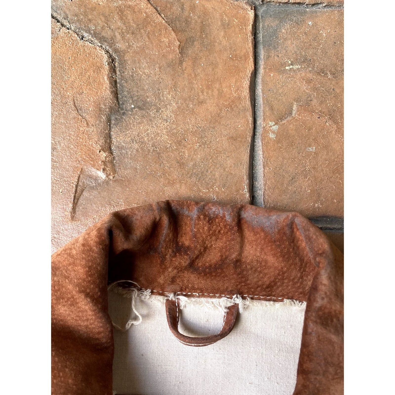 Vintage VINTAGE Wilsons Leather Vest M Julian Suede Leather Patchwork Distressed Burnt Orange L Mens Large 80s 90s Classic Hunting All Seasons Size US L / EU 52-54 / 3 - 7 Thumbnail