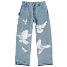 3.PARADIS 3.Paradis Freedom Dove Jeans WASHED BLUE Size US 34 / EU 50 - 4 Thumbnail