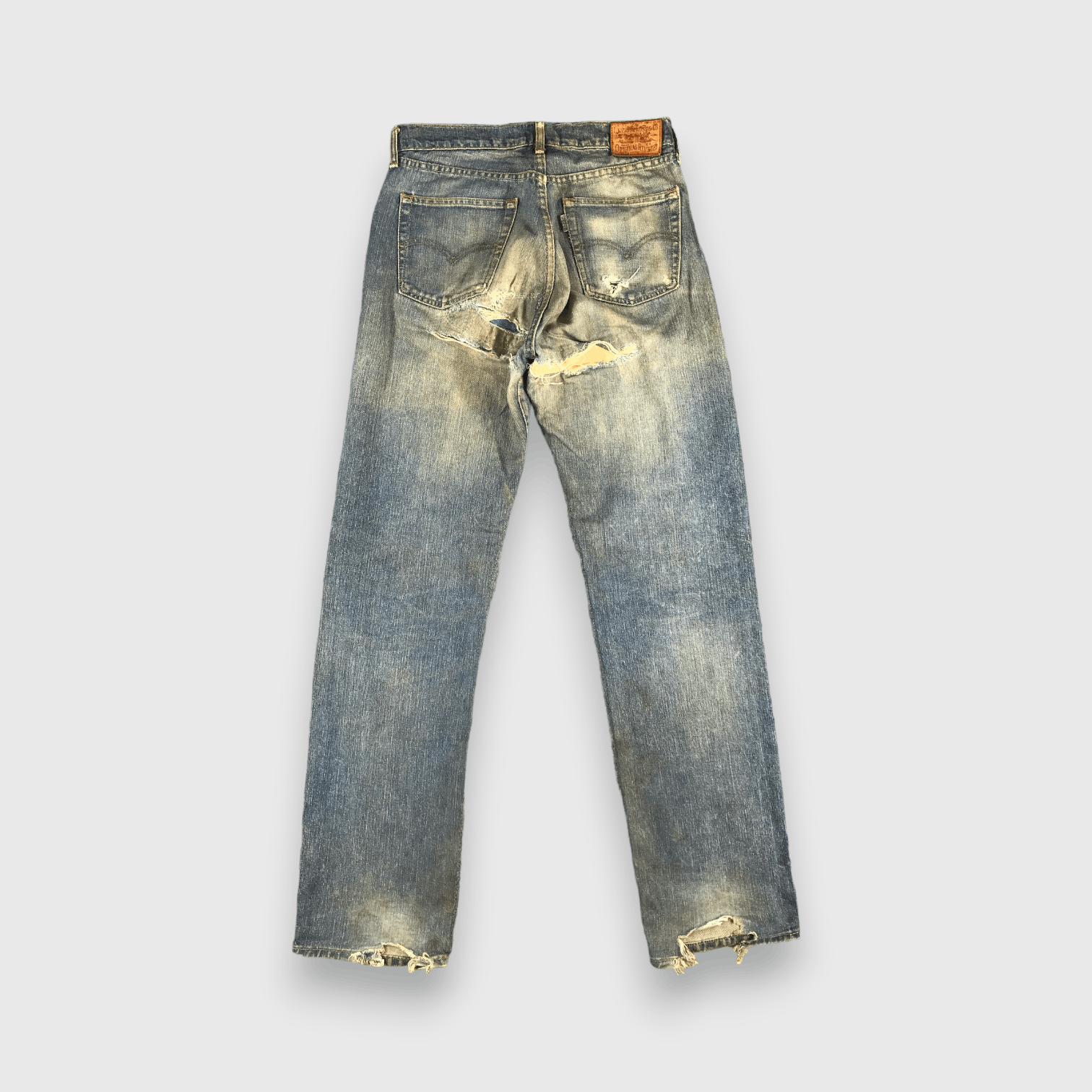 Levi's 90s Vintage Distress Levis Jeans-J1797 Size US 32 / EU 48 - 2 Thumbnail