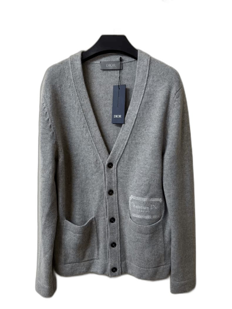 Dior Dior Gray Cardigan Wool Coat Size S-2505 Size US S / EU 44-46 / 1 - 1 Thumbnail