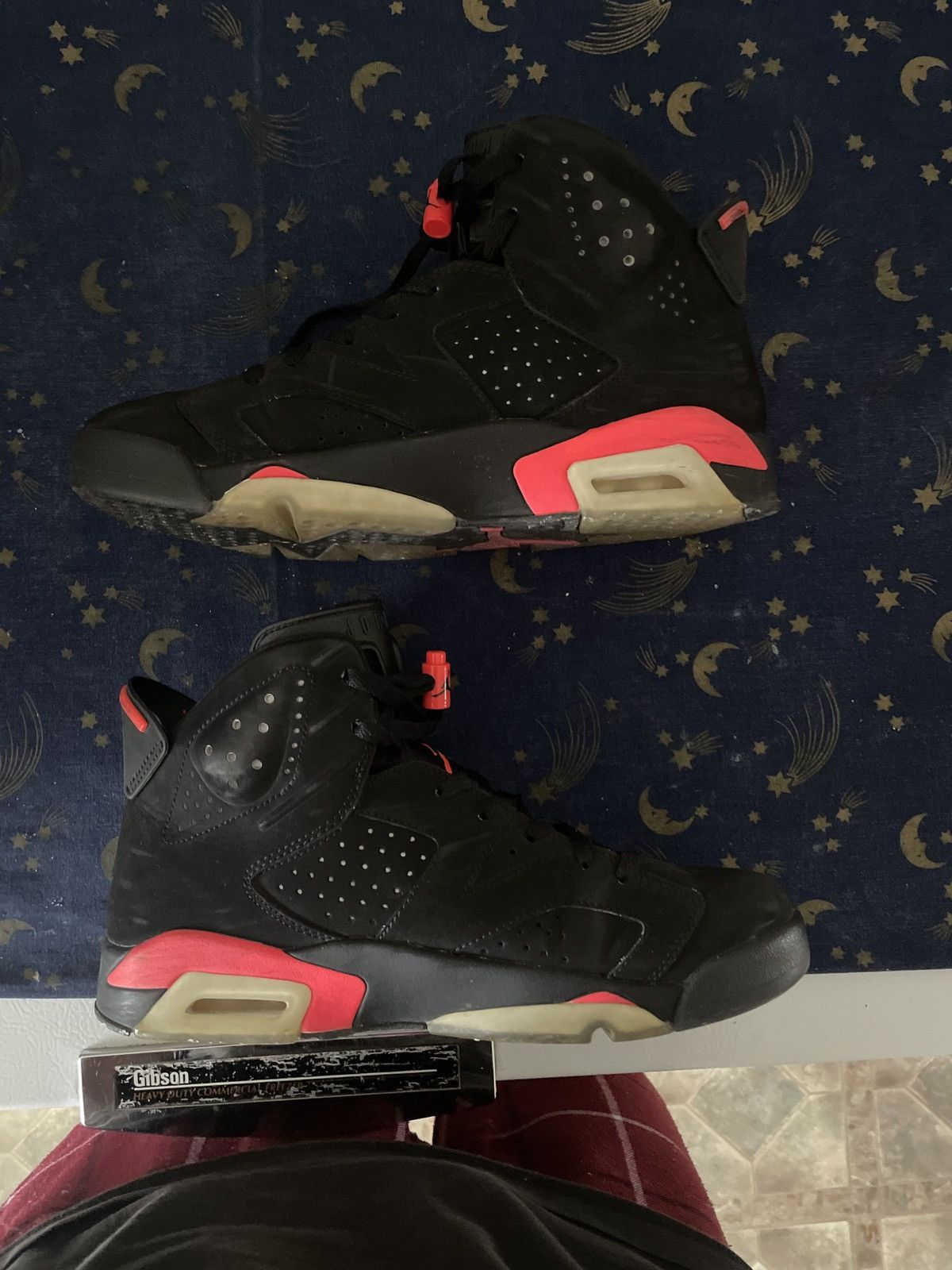 image of Jordan Nike Jordan 6 Infd (2014) Shoes in Black, Men's (Size 10)