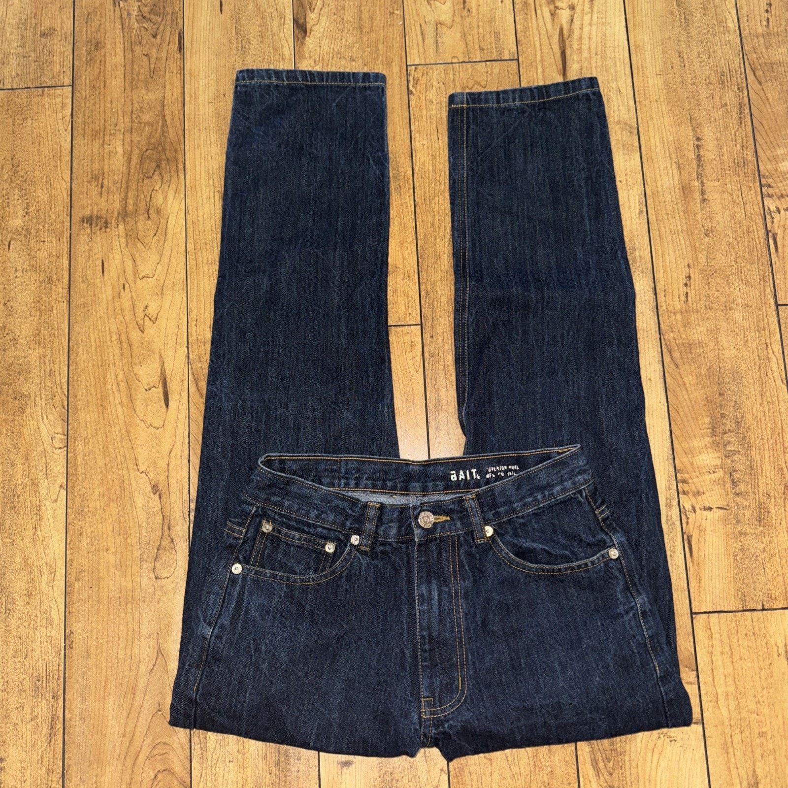 Bait × Hypebeast Bait Denim Jeans Blue 28x29 Streetwear Skater Skinny Jeans Size US 28 / EU 44 - 4 Thumbnail