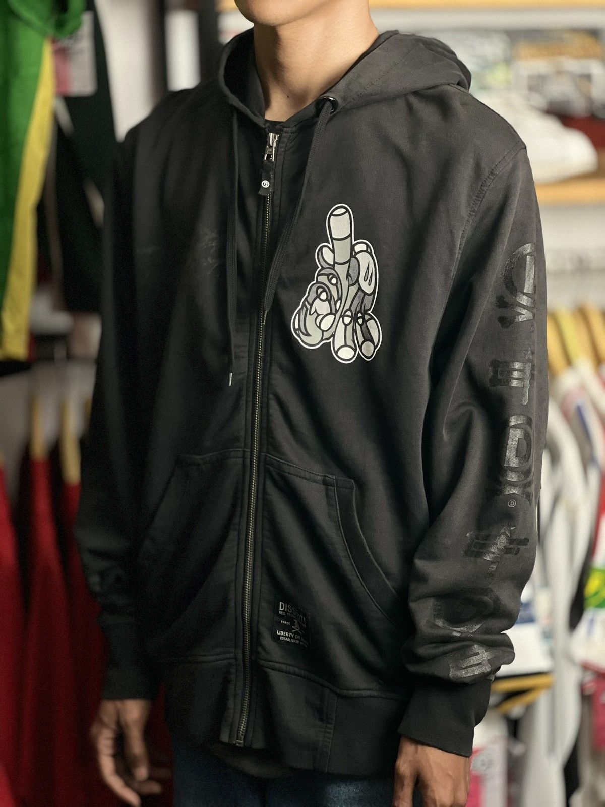 Dissizit DISSIZIT X DAVID FLORES ZIP HOODIE Size US S / EU 44-46 / 1 - 5 Thumbnail