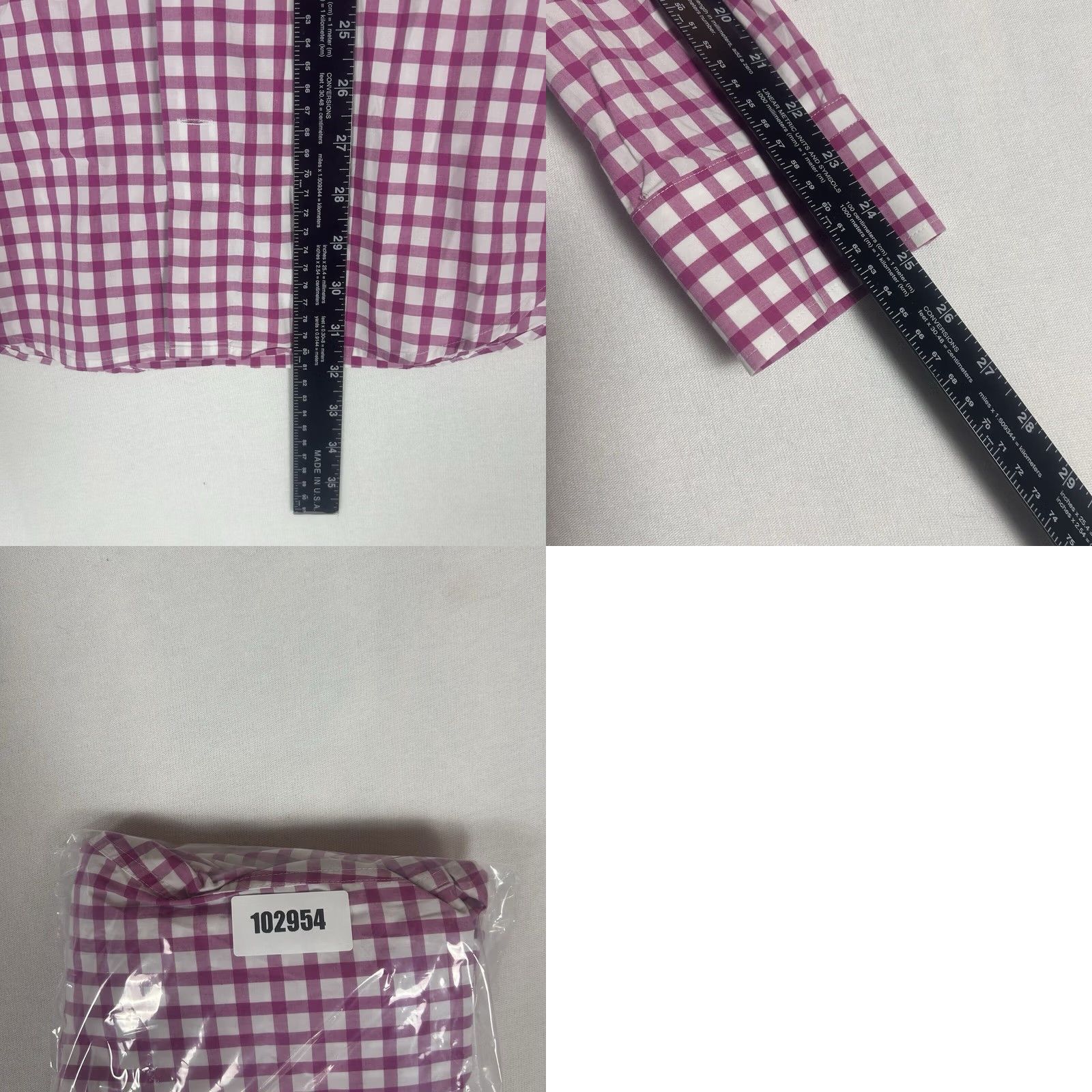 Peter Millar Peter Millar Button-Up Long Sleeve Shirt Mens M Casual Red Plaid Classic, Preppy, All Seasons, 100% Cotton Size US M / EU 48-50 / 2 - 8 Thumbnail