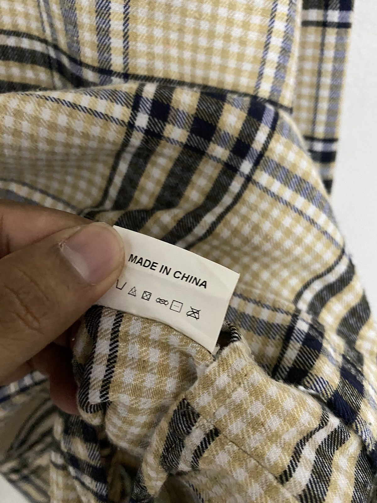 Japanese Brand × Vintage Vintage Neos Baggy Style Plaid Tartan Flannel Shirt Size M / US 6-8 / IT 42-44 - 5 Thumbnail