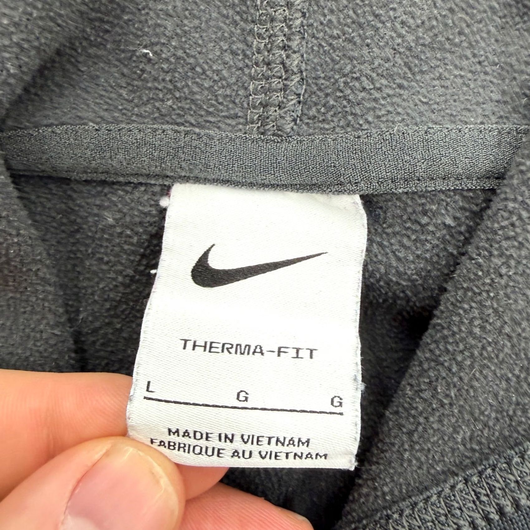 Nike Nike Pitt Panthers Therma-FIT Hoodie Mens L Charcoal Gray Pullover Size US L / EU 52-54 / 3 - 3 Thumbnail