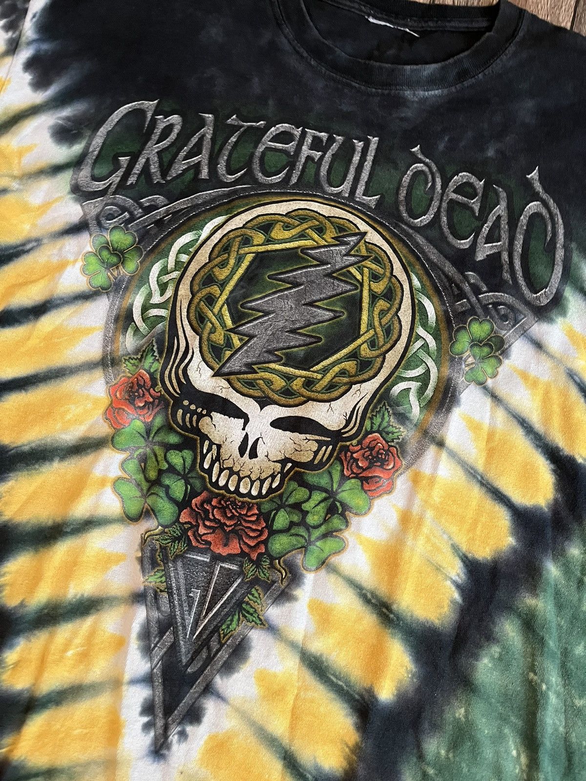 Band Tees VINTAGE GRATEFUL DEAD TIE DYE T-SHIRT AOP Size US L / EU 52-54 / 3 - 5 Thumbnail