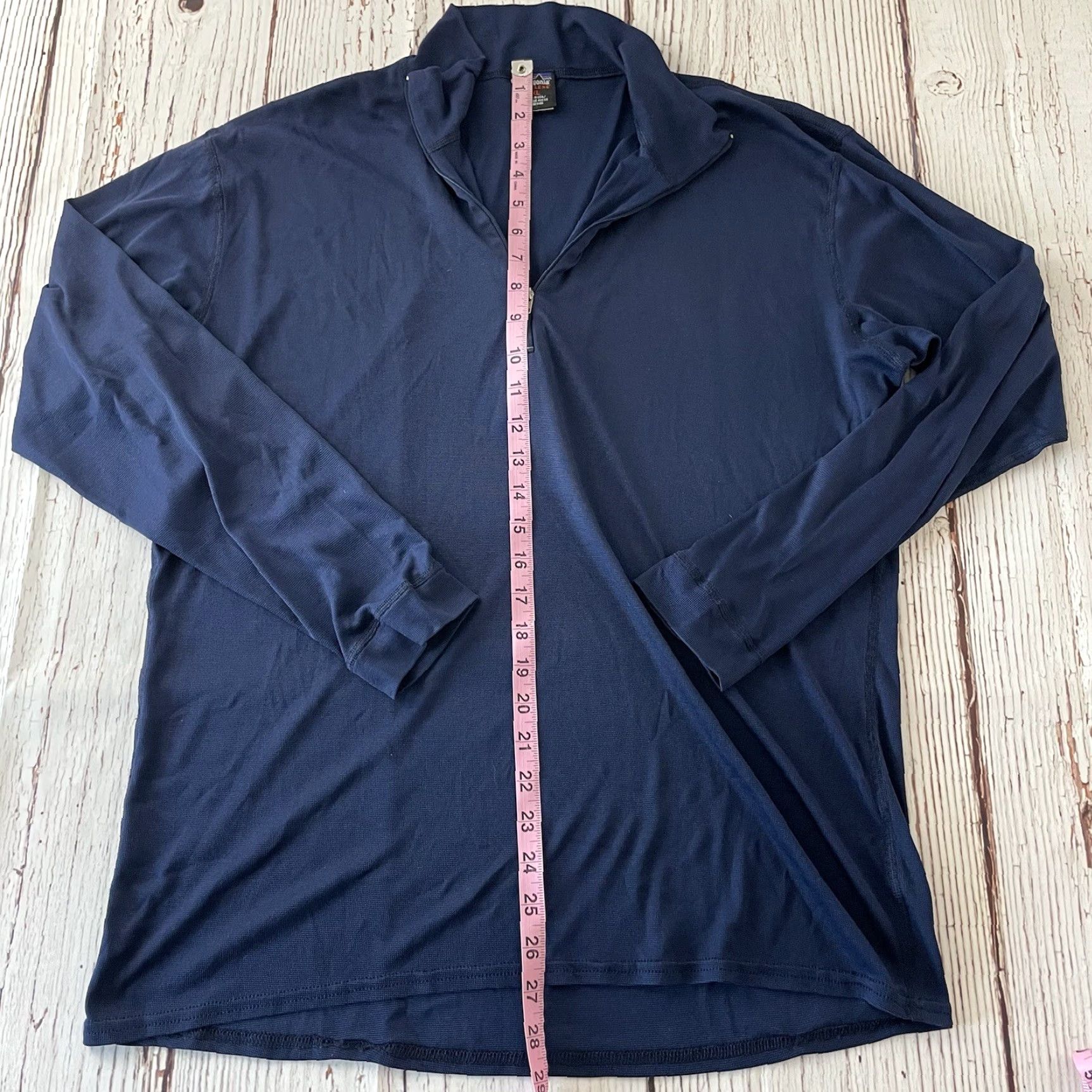 Patagonia Vintage Patagonia Capilene Pullover 1/4 Zip Jacket Men's XL Blue Size US XL / EU 56 / 4 - 3 Thumbnail