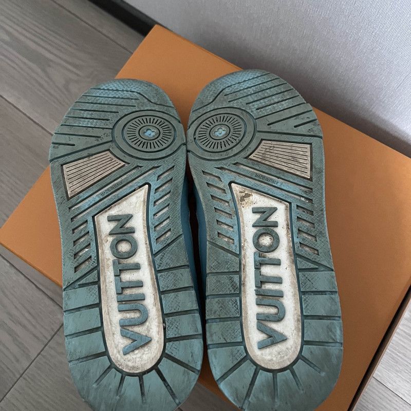 Louis Vuitton Louis Vuitton Trainer Low-Top Sneakers in Sky Blue -2508 Size US 9.5 / EU 42-43 - 4 Thumbnail