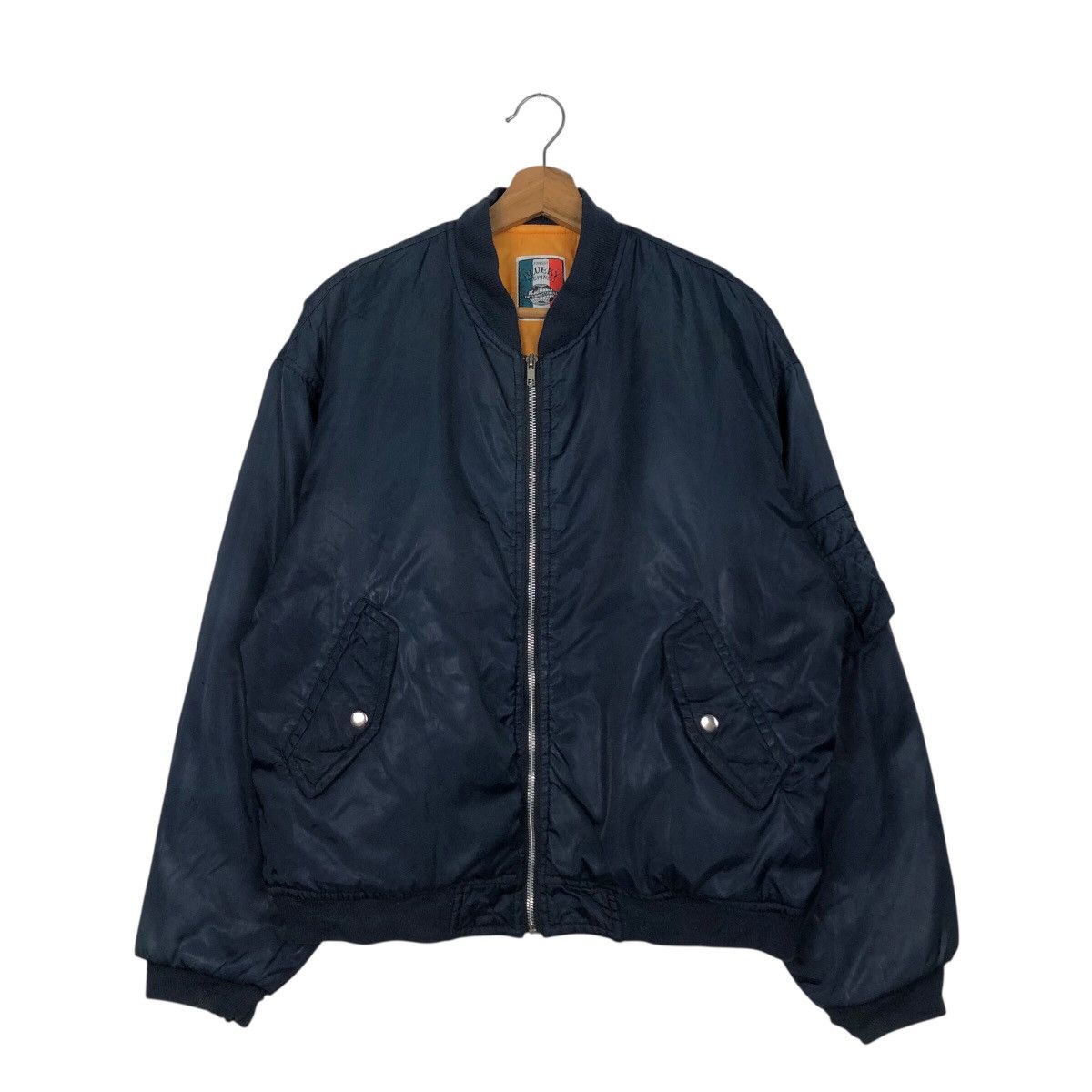 Japanese Brand × Vintage 📌Vintage Bomber Jacket Riot Riot Blueky Refined Issey Miyake Size US M / EU 48-50 / 2 - 2 Thumbnail
