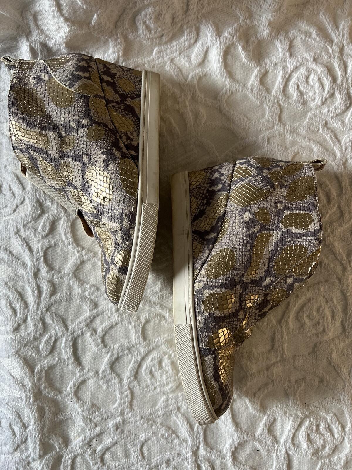 Other Linea Paolo Leather Felicia Platform Wedge Sneaker Bootie Size US 8 / IT 38 - 5 Thumbnail