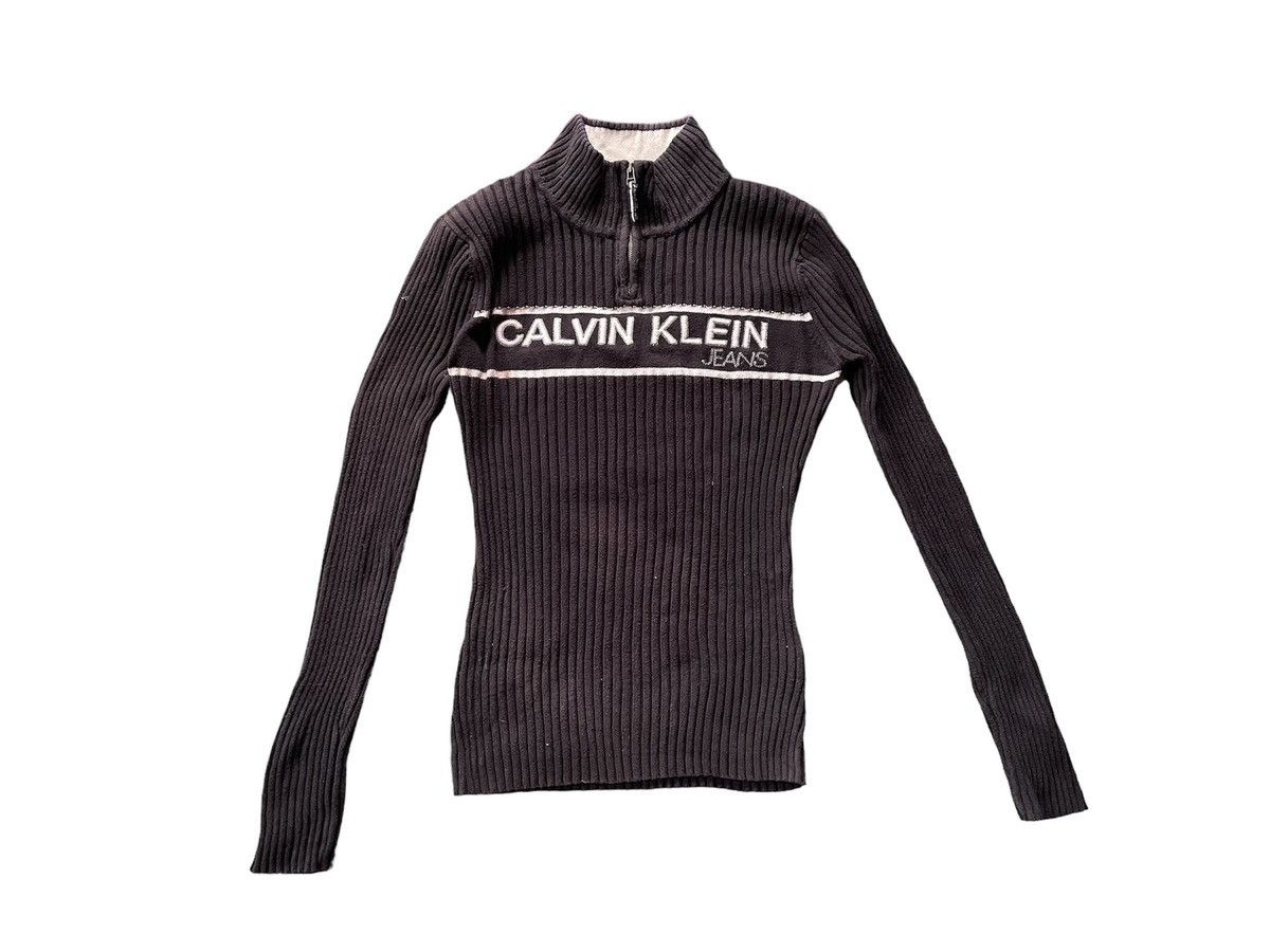 Calvin Klein Calvin Klein Jeans Stretch Shirt Half Zipper Size M / US 6-8 / IT 42-44 - 1 Thumbnail