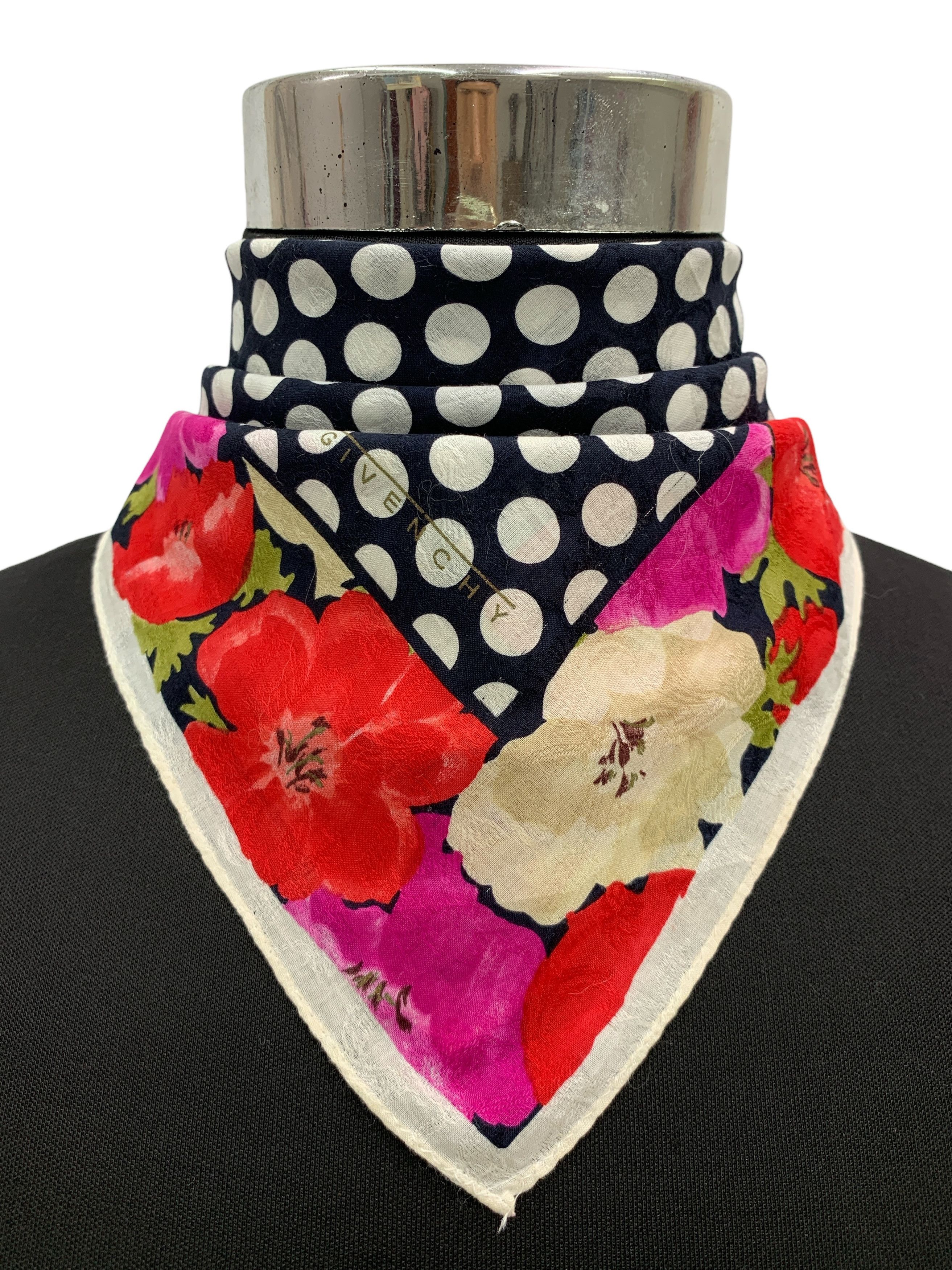 Givenchy × Vintage Vintage Givenchy Neckerchief/ Handkerchief - HKA955 Size ONE SIZE - 1 Thumbnail