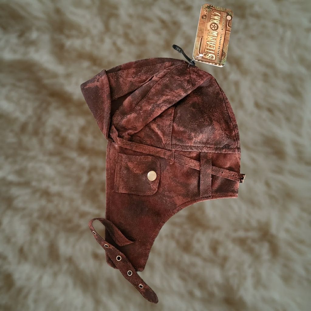 Sears Steam Works Hat Mens L Brown Steampunk Cap Trapper Flap Ears New Tags Size ONE SIZE - 1 Thumbnail