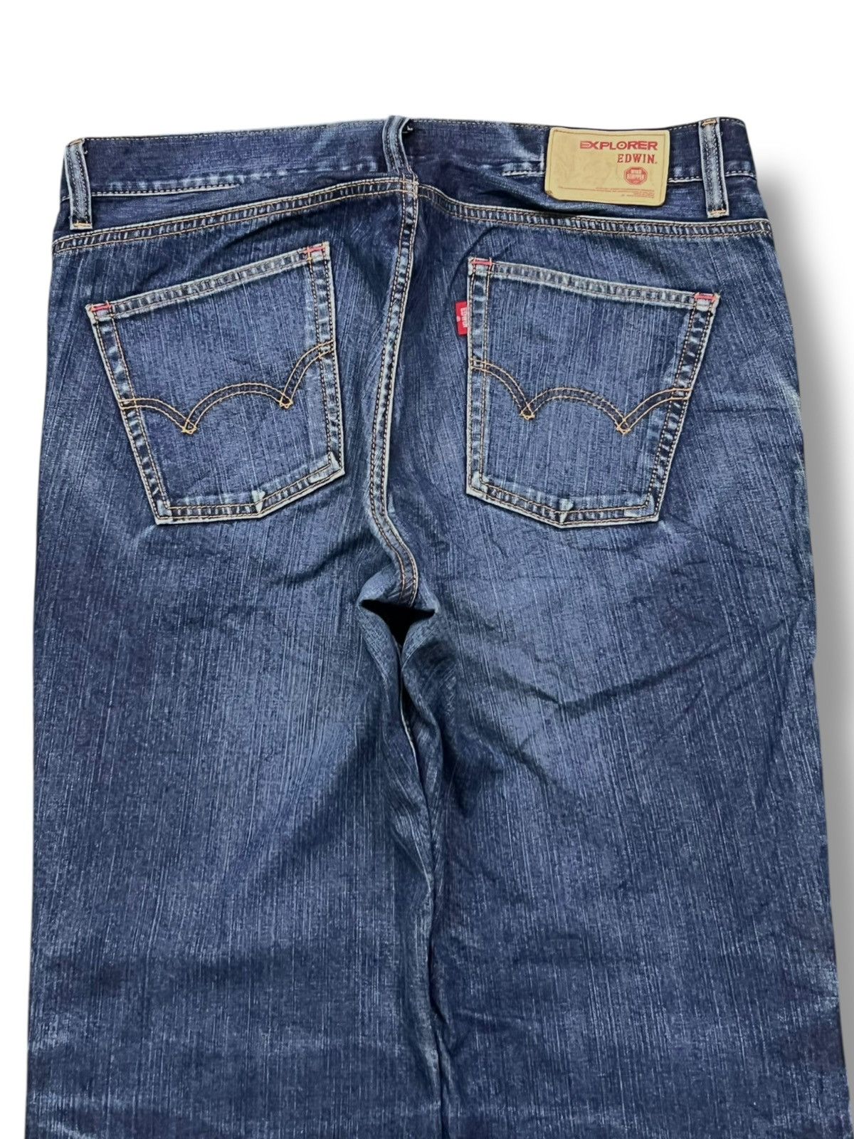 Edwin Vintage Edwin Wind Stopper 503WSPJapan - Faded Wash Jeans Size US 37 - 5 Thumbnail