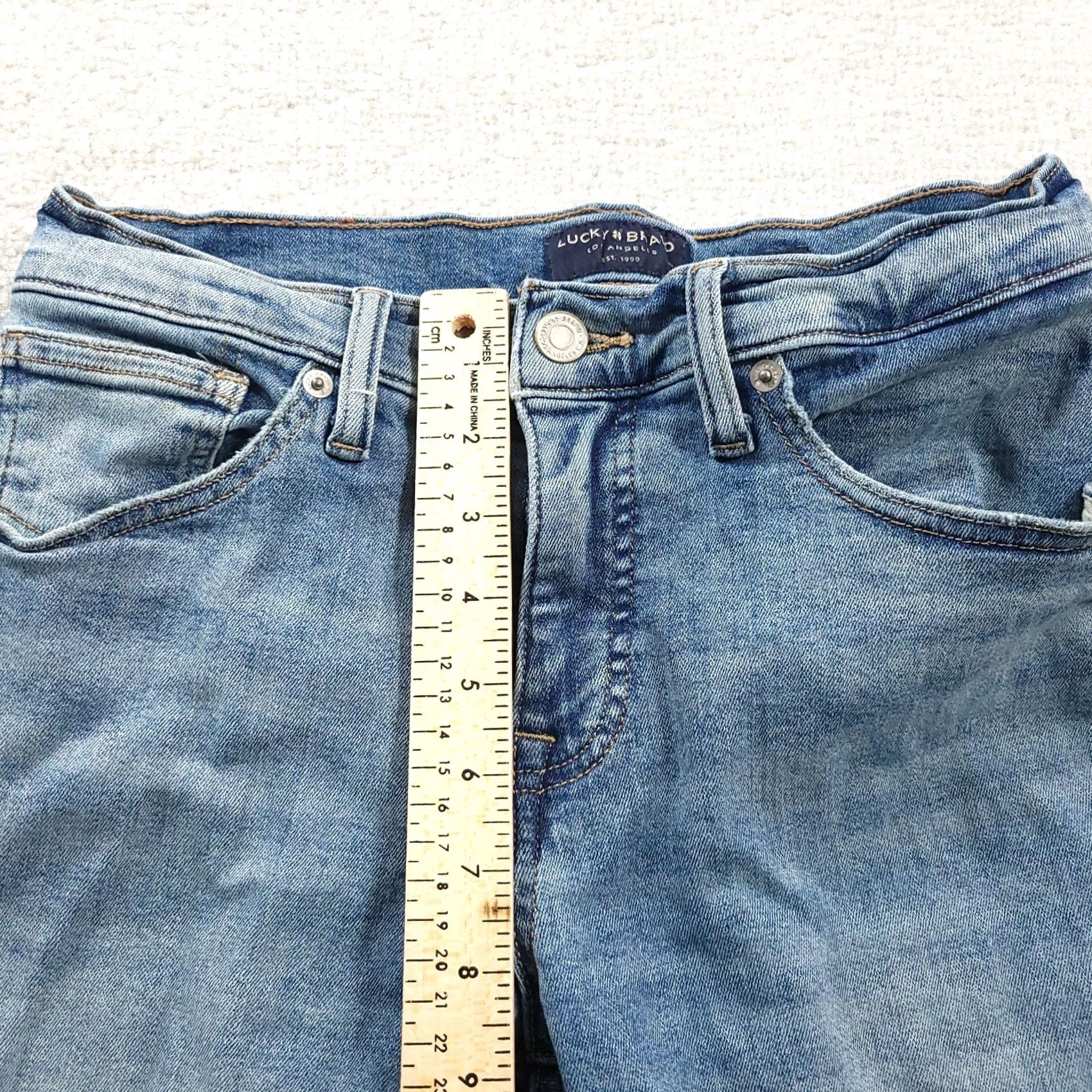 Lucky Brand Lucky Brand Skinny Jeans Womens 6 Ripped Frayed 26 x 28 Denim Blue 5-Pocket Regular Mens? Womens Size 28" / US 6 / IT 42 - 7 Thumbnail