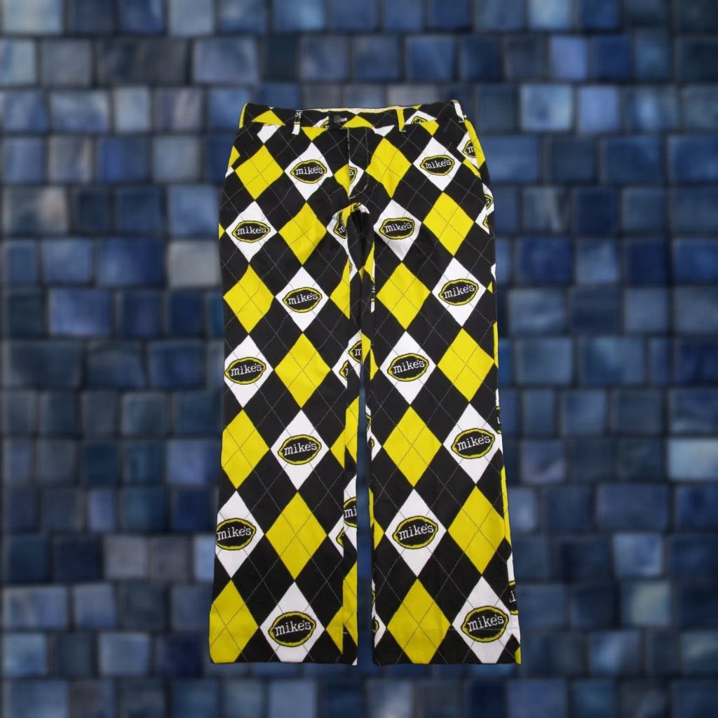 Vintage Loudmouth Golf Pants Mens 34x30 Argyle Chino Mikes Hard Lemonade Preppy Shirt Boy? Size US 34 / EU 50 - 1 Thumbnail