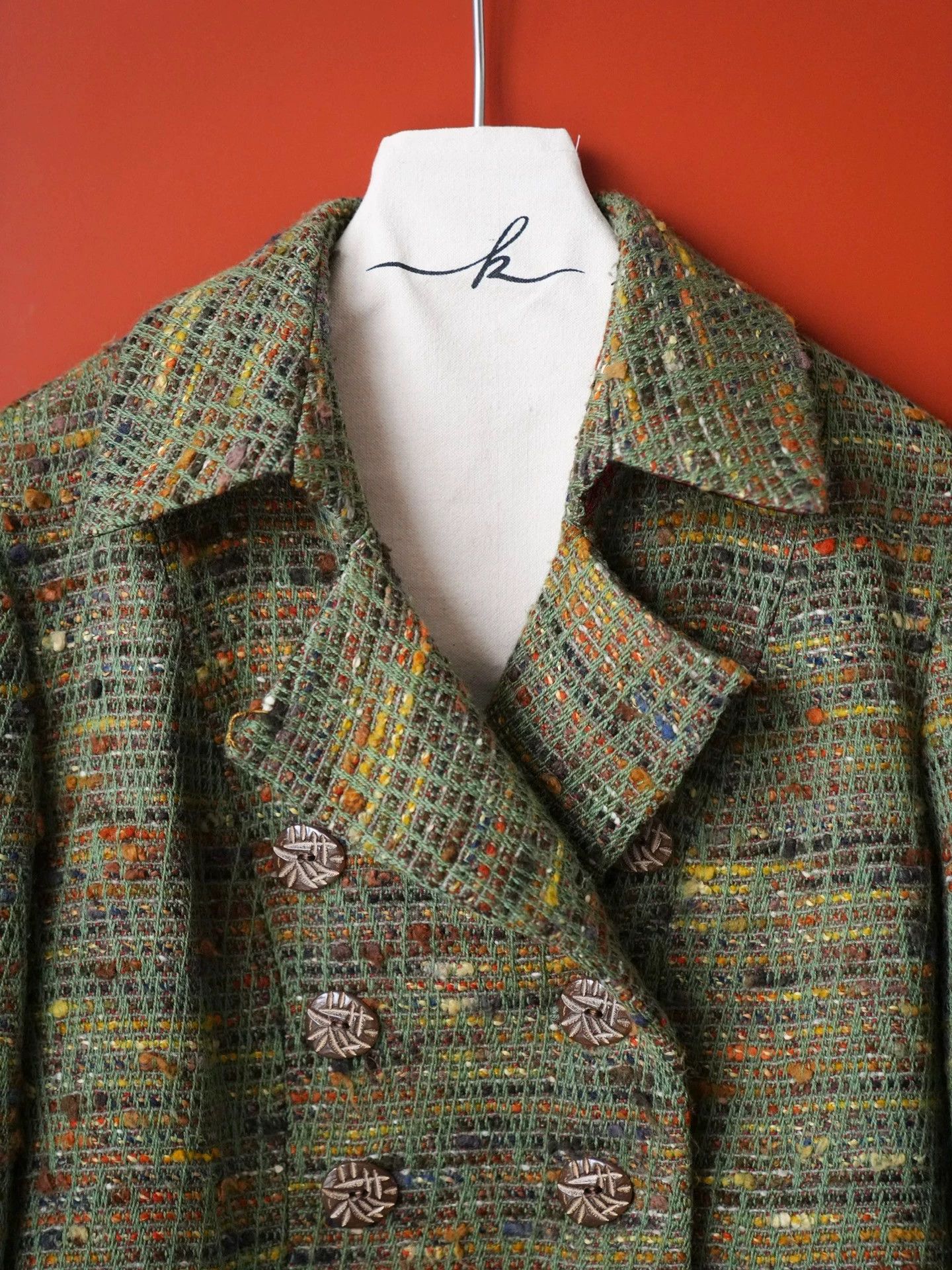 Christian Lacroix Christian Lacroix 1998 Olive Green Wool Tweed Coat FR42 Size M / US 6-8 / IT 42-44 - 7 Thumbnail
