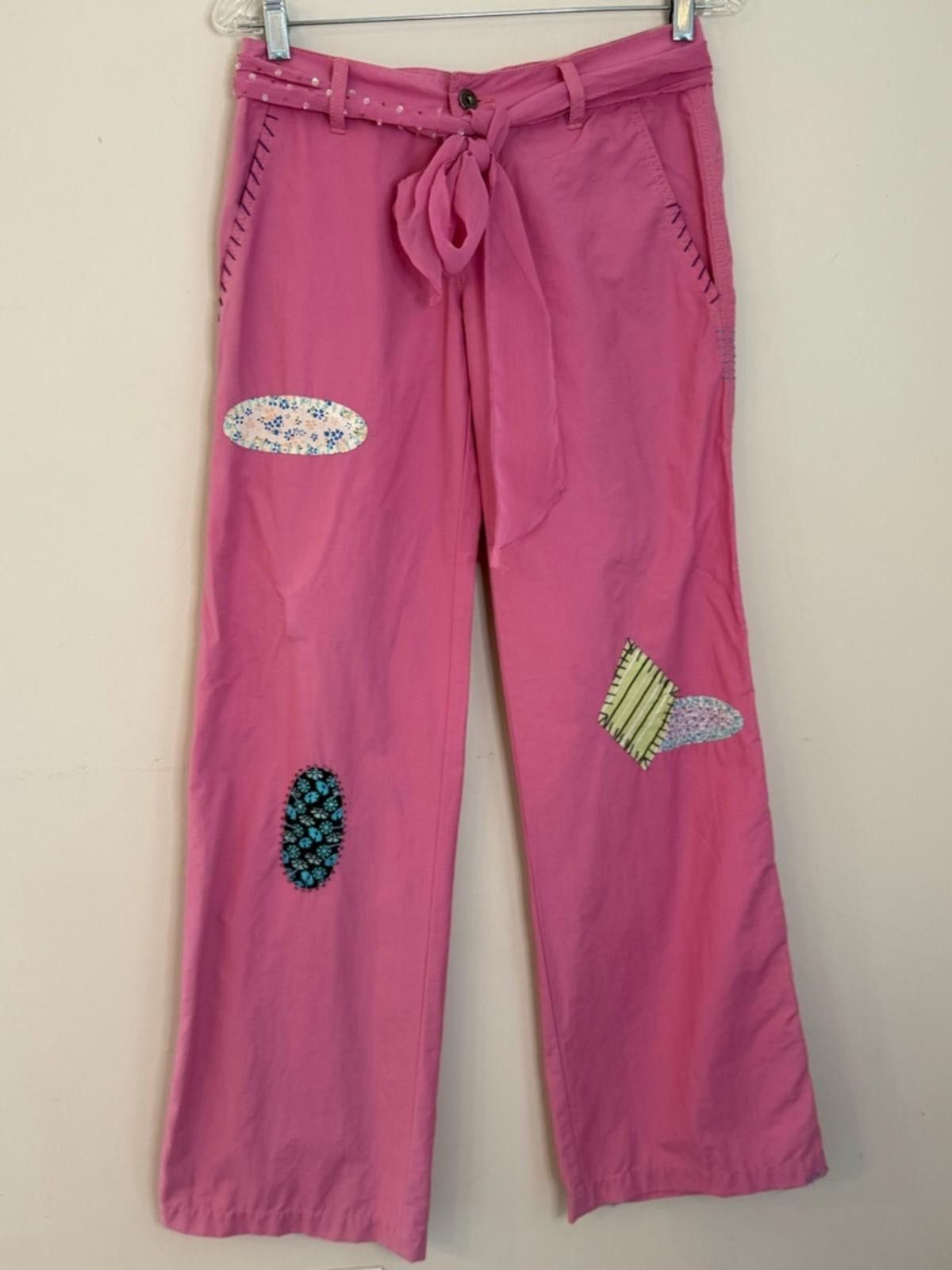 Other Maizy Cummings pants pink patchwork sequin belt SZ SM Size 28" / US 6 / IT 42 - 5 Thumbnail