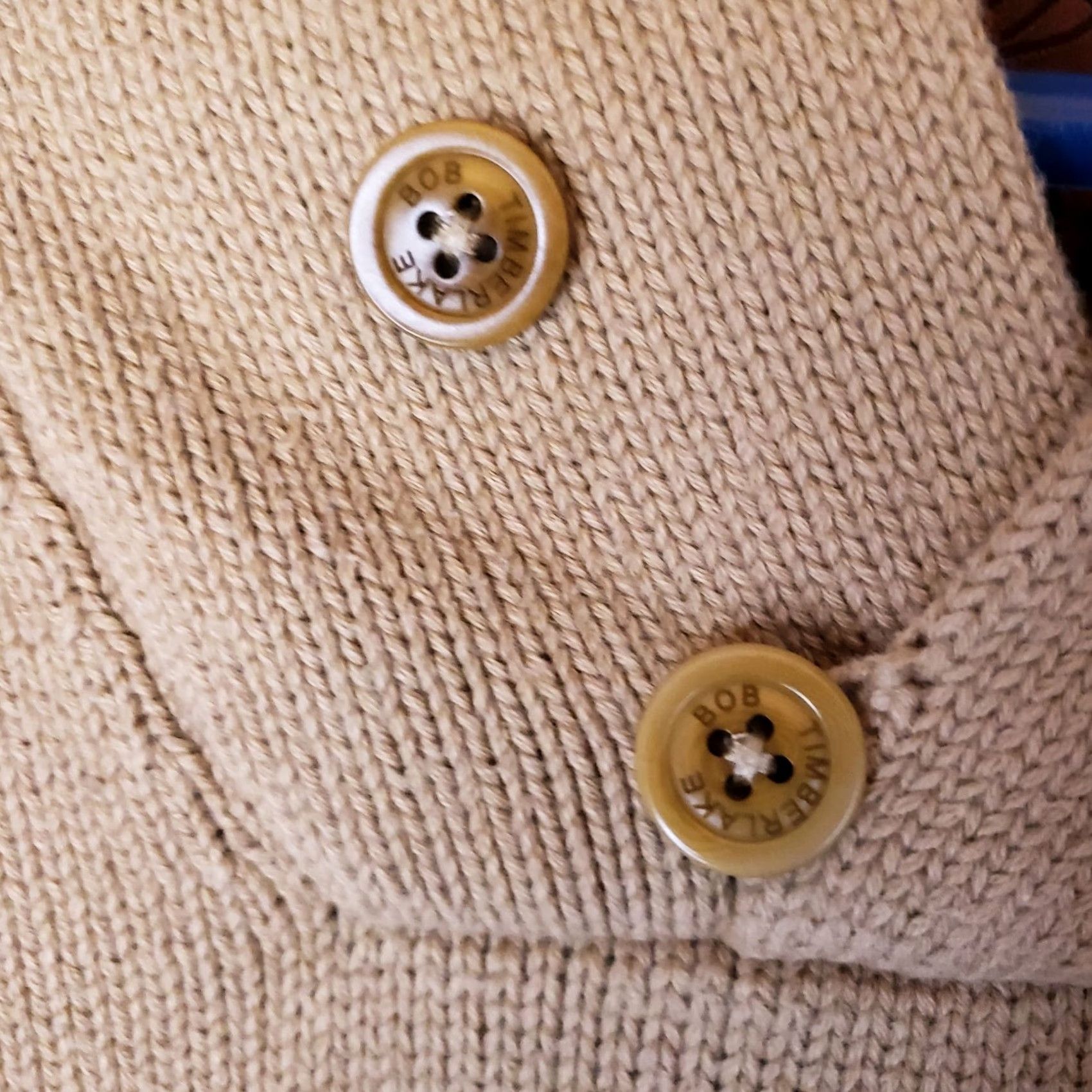 Vintage VINTAGE Bob Timberlake Sweater Mens S Pullover Mock Neck Leather Tan Khaki Green Cowl Neck Elbow Pads Button Accent Size US S / EU 44-46 / 1 - 5 Thumbnail