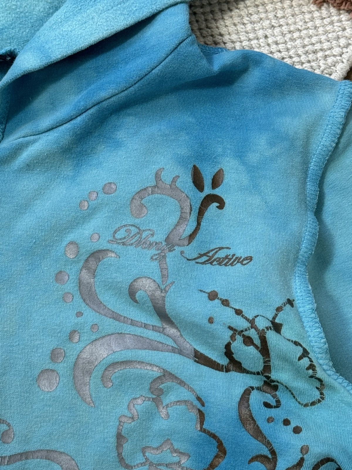 DKNY × Vintage VINTAGE DKNY ACTIVE 2000s CROPPED ZIP UP HOODIE Size S / US 4 / IT 40 - 2 Thumbnail