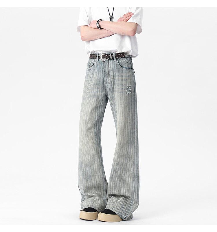 Japanese Brand × Jean Micro Wear Vertical Nail Button Niche Jeans Size US 32 / EU 48 - 3 Thumbnail