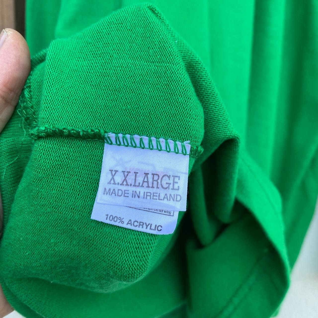 Vintage VINTAGE 80's IRELAND RUGBY SHIRT 100%ACRYLIC Size US XXL / EU 58 / 5 - 7 Thumbnail
